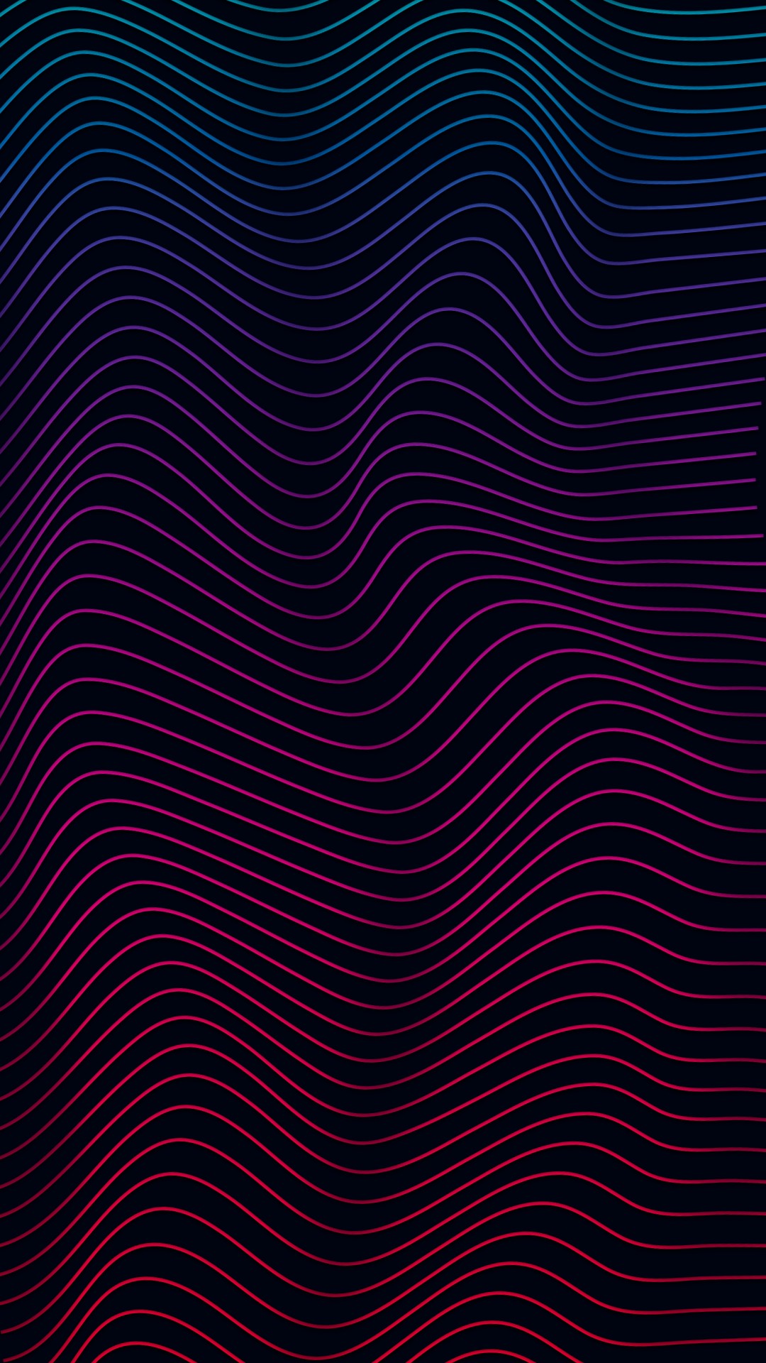 Abstract gradient waves on a dark background HD Wallpaper