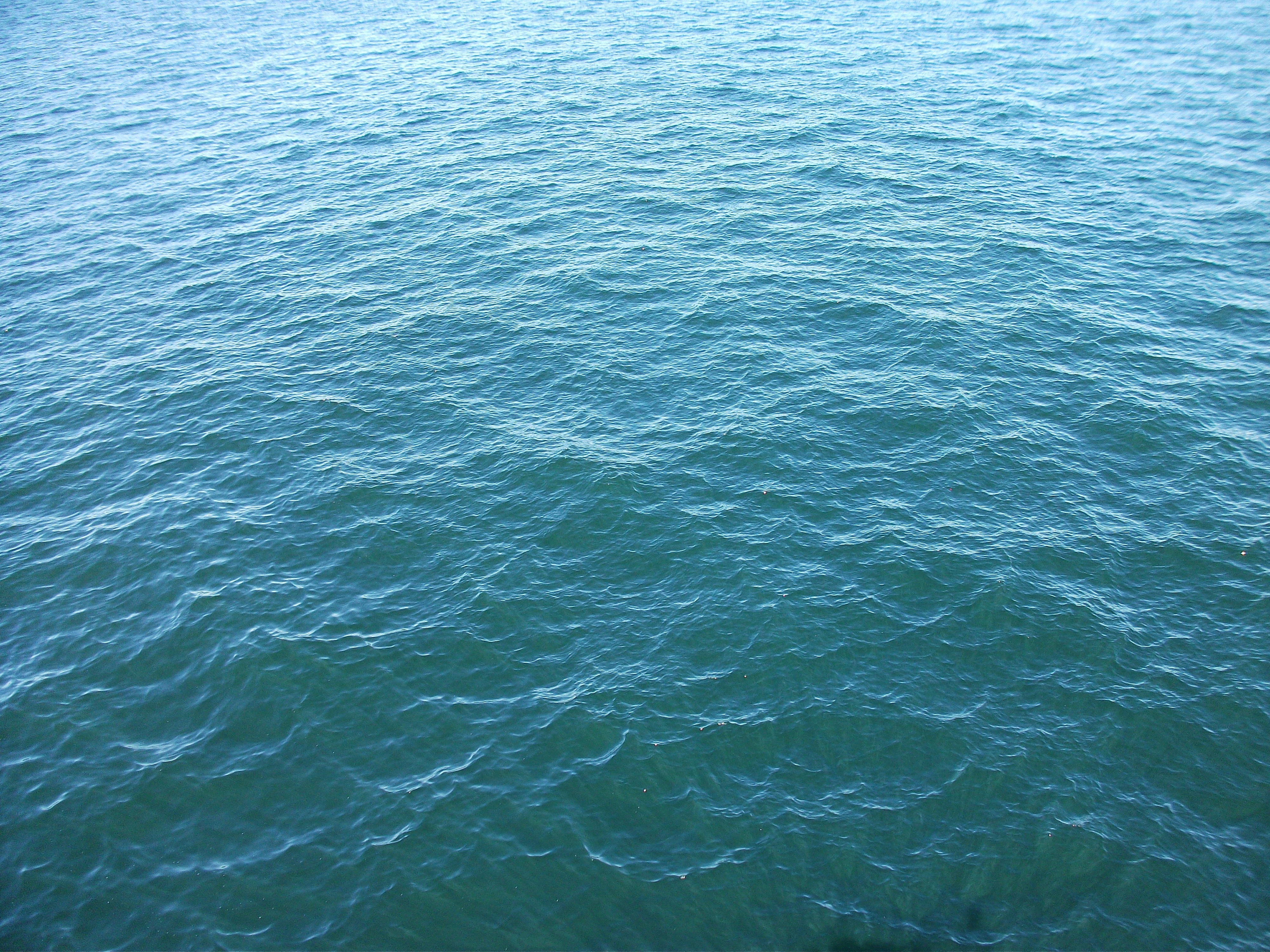 Blue water surface with small waves HD Wallpaper