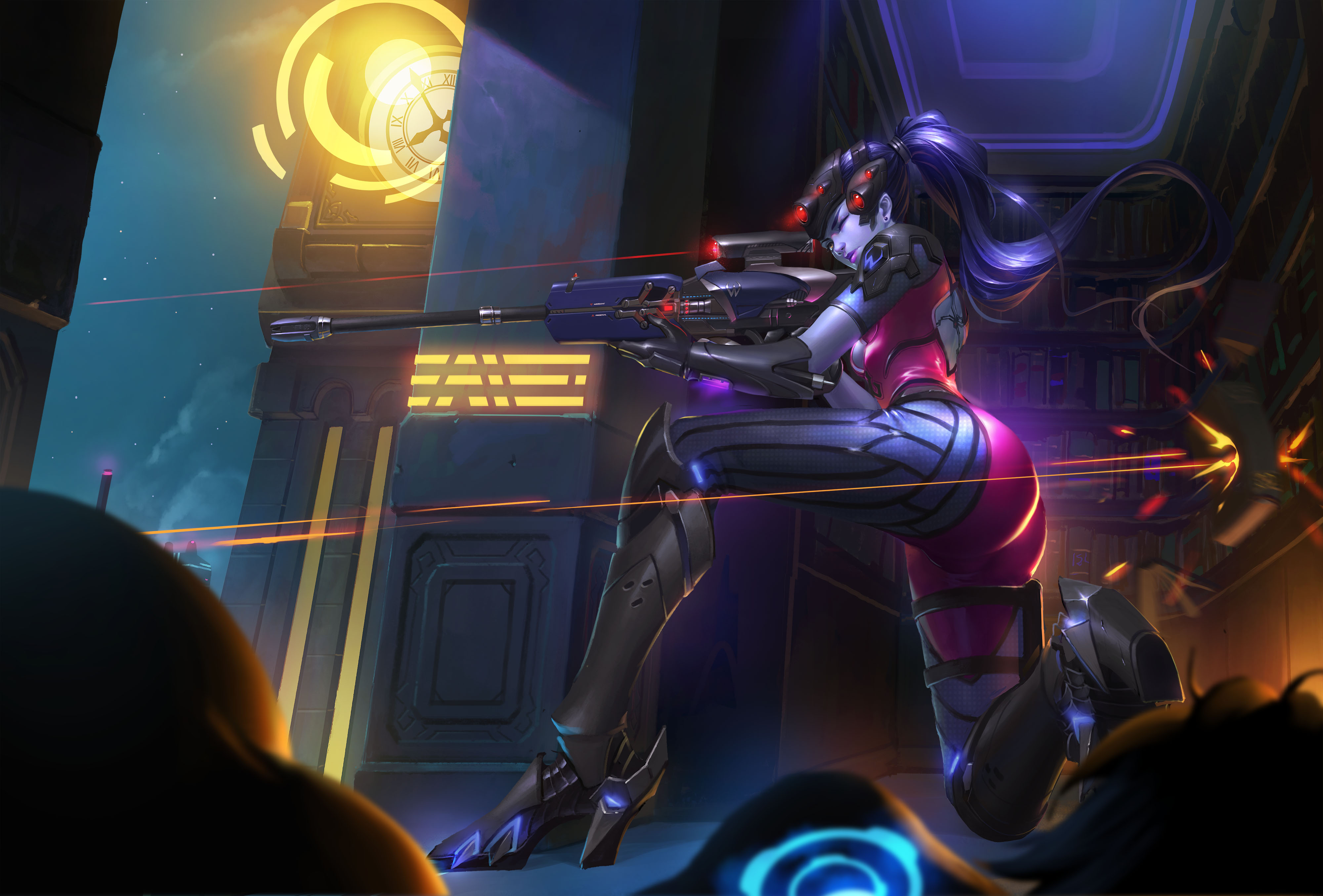 Widowmaker from Overwatch artwork 4K HD Wallpaper