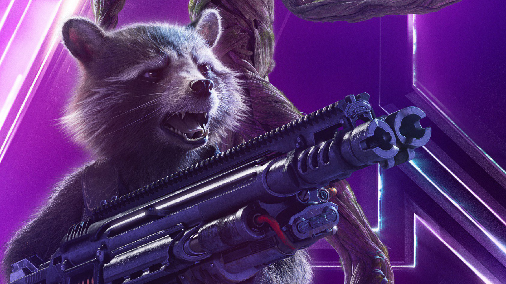 Rocket Raccoon from Avengers Infinity War HD Wallpaper