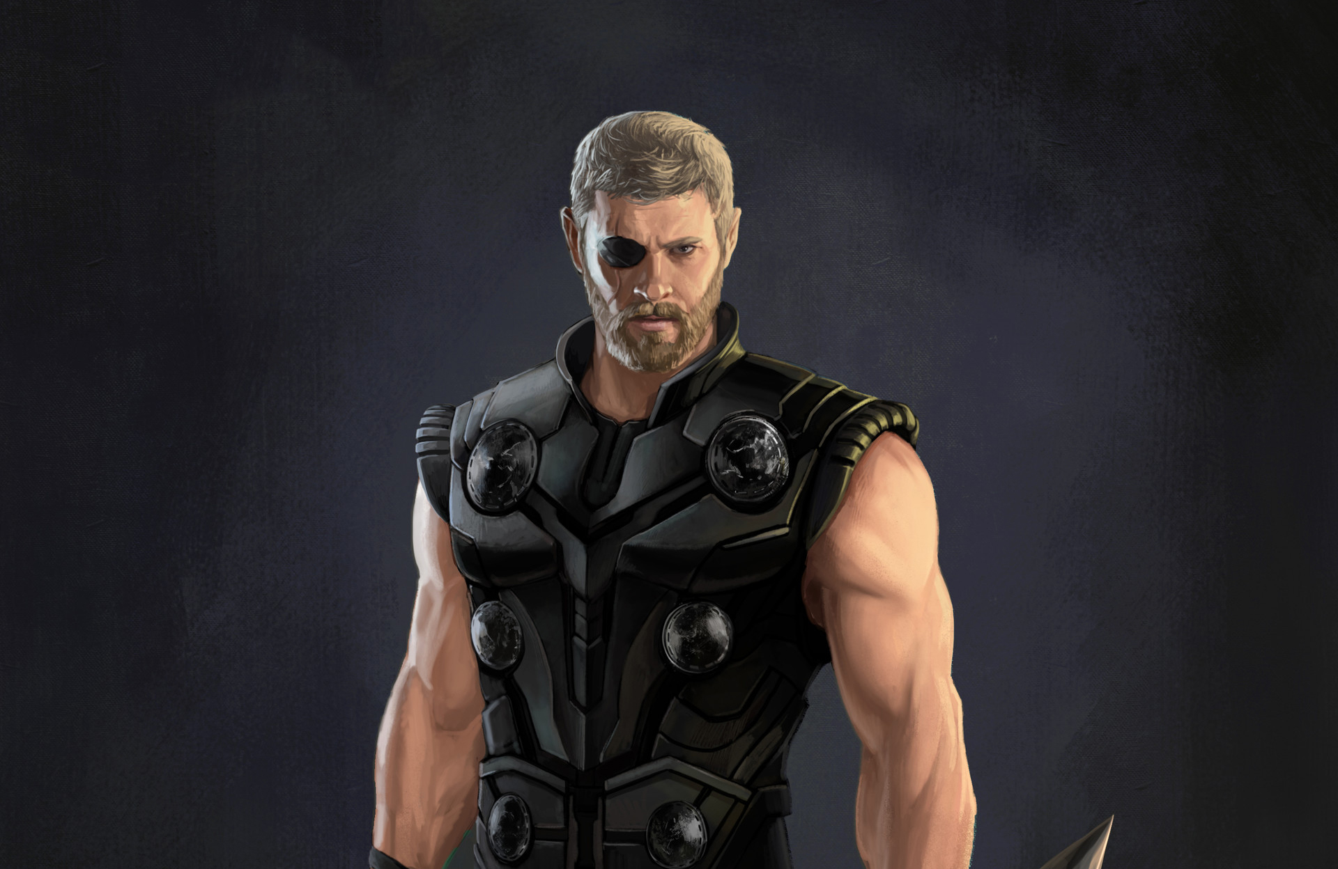 Thor from Avengers: Infinity War artwork HD Wallpaper
