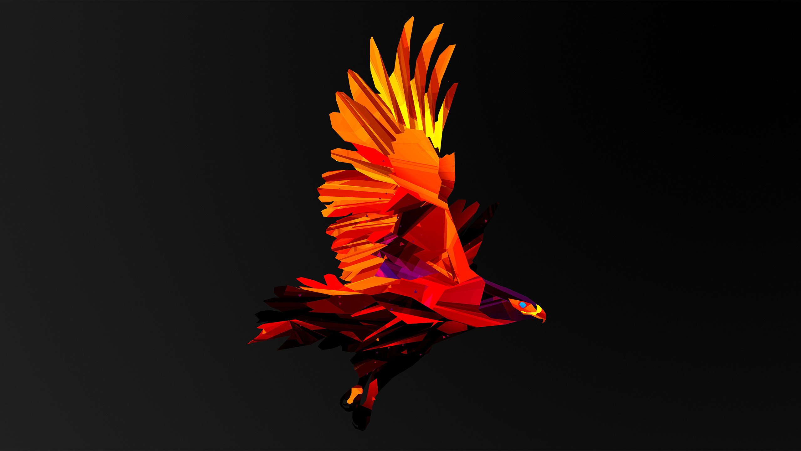 Facet eagle artwork HD Wallpaper