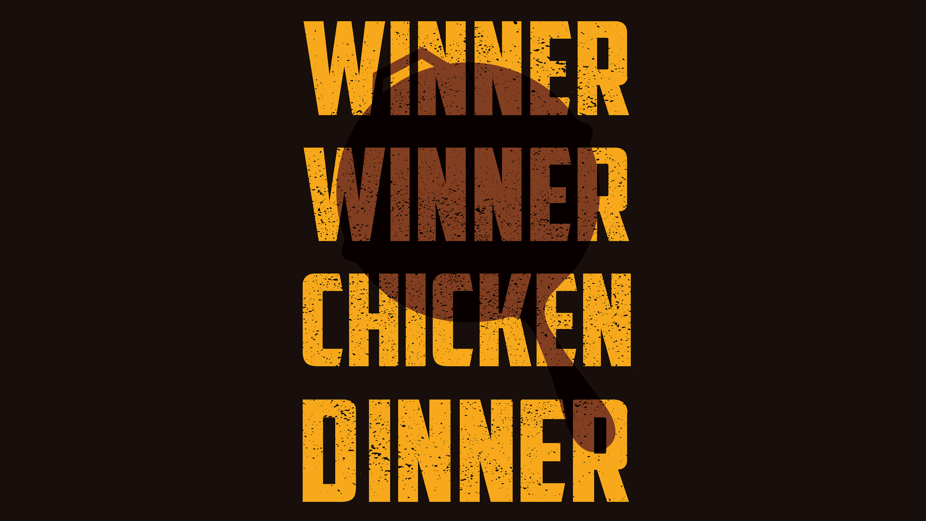 Winner Winner Chicken Dinner PUBG typography HD Wallpaper