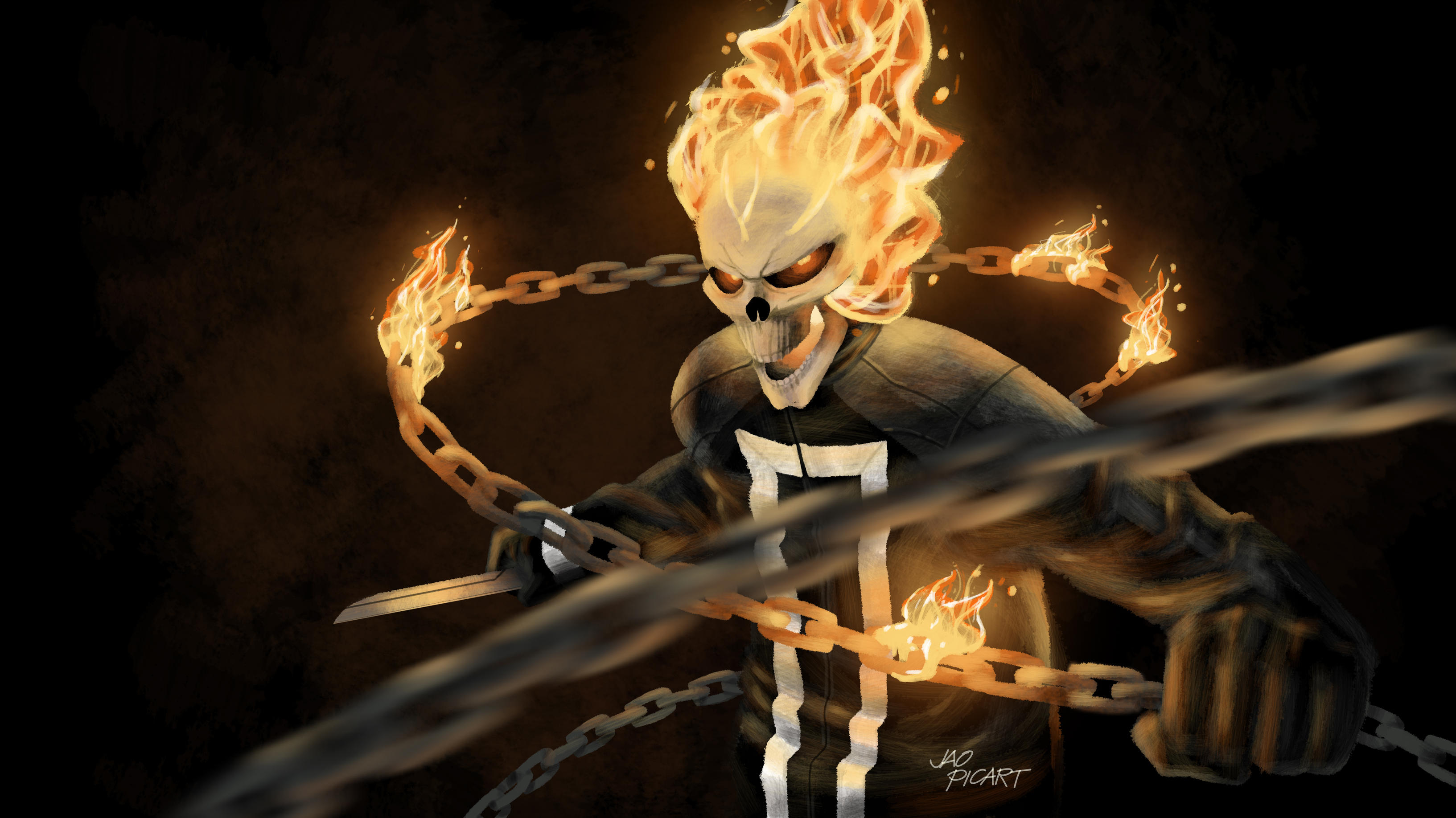 Ghost Rider from Marvel Comics HD Wallpaper
