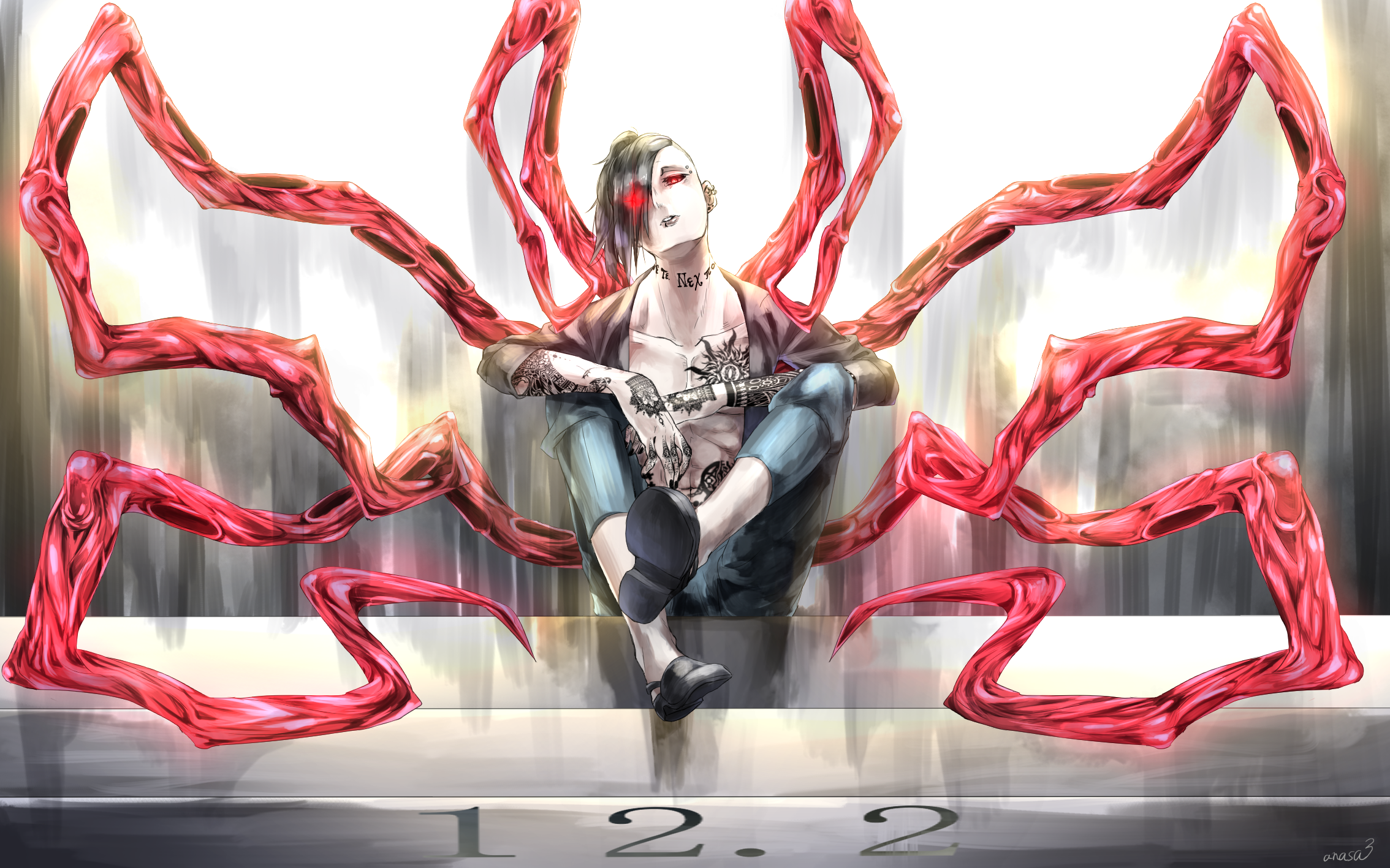 Uta from Tokyo Ghoul with Kagune HD Wallpaper