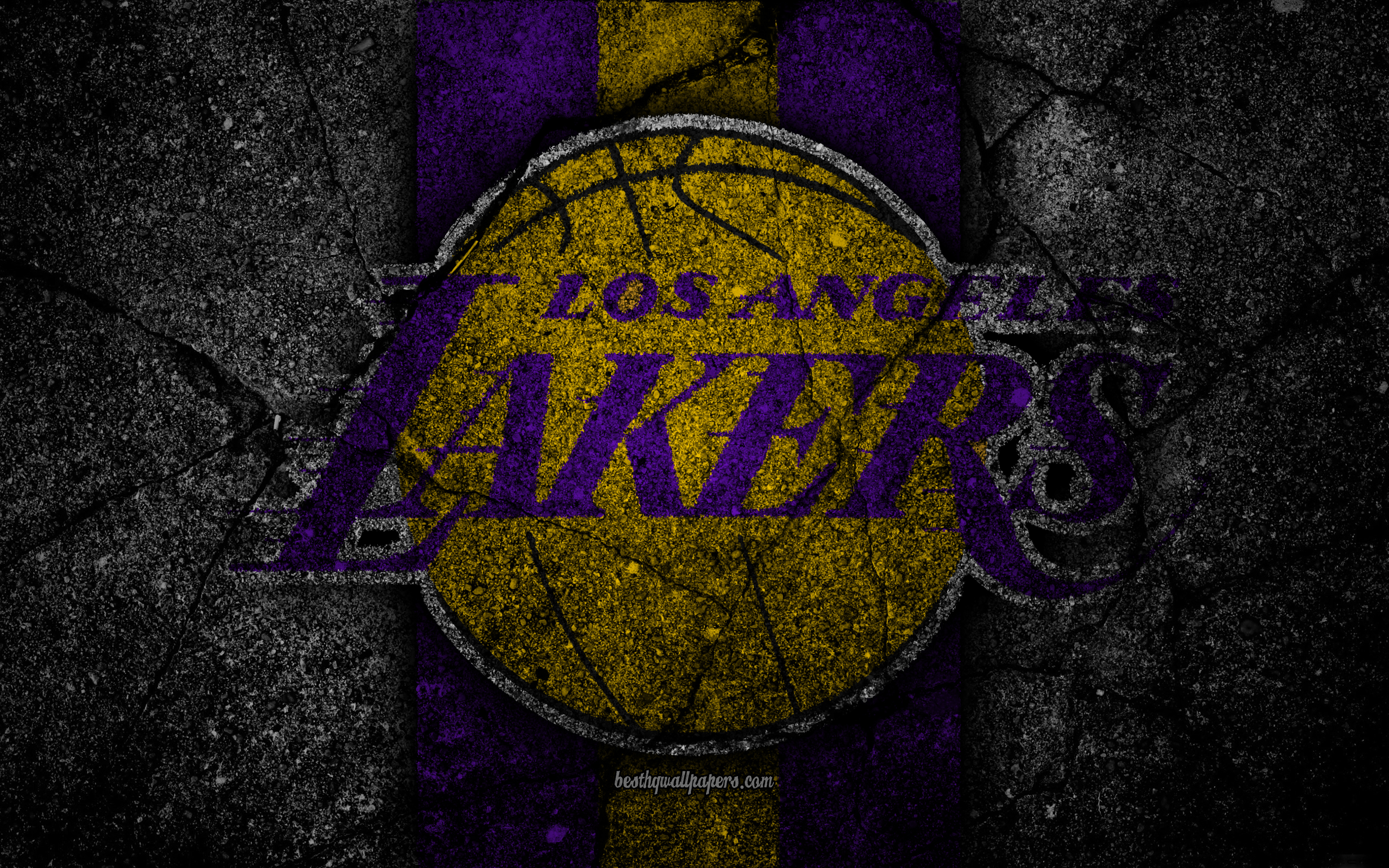Los Angeles Lakers basketball logo HD Wallpaper