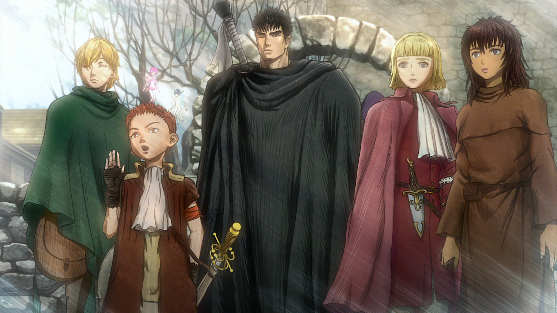 Guts, Isidro, Serpico, Farnese, and Casca from Berserk HD Wallpaper