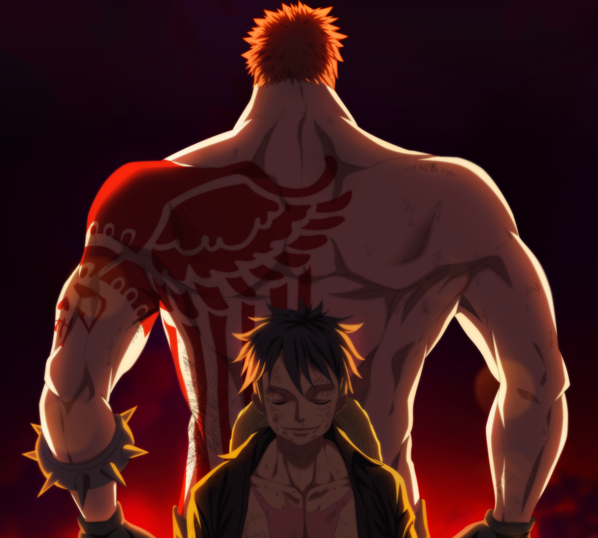 Monkey D. Luffy and Charlotte Katakuri from One Piece HD Wallpaper