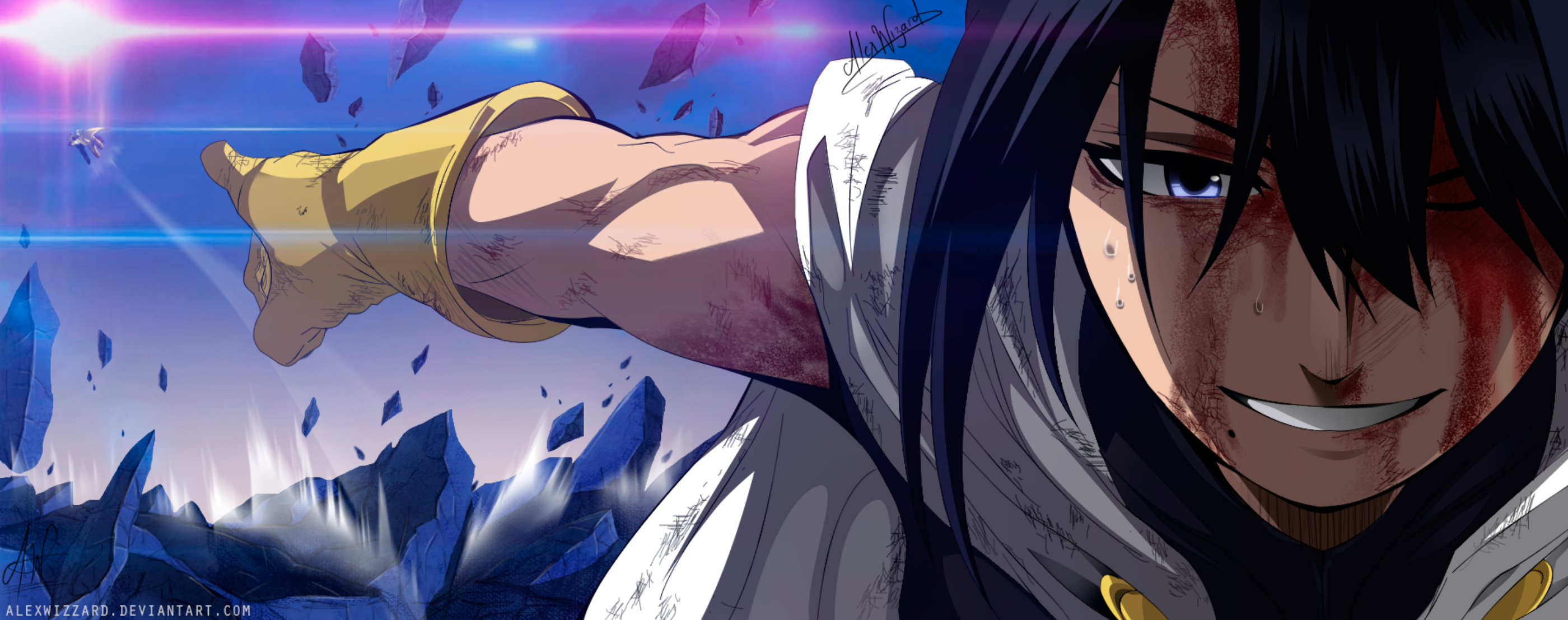 Toshinori Yagi from My Hero Academia in battle HD Wallpaper