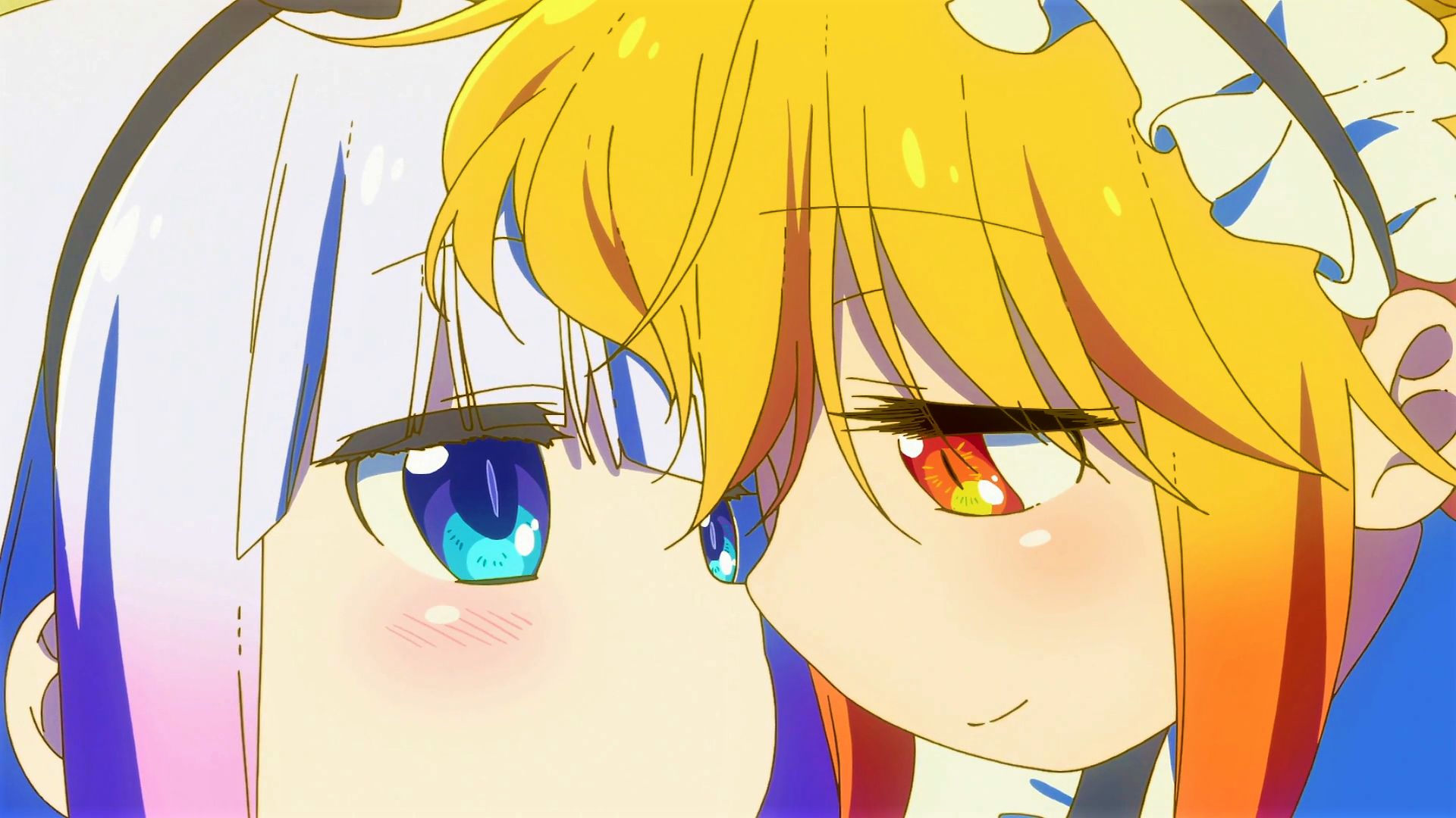 Kanna Kamui and Tohru from Miss Kobayashi's Dragon Maid HD Wallpaper
