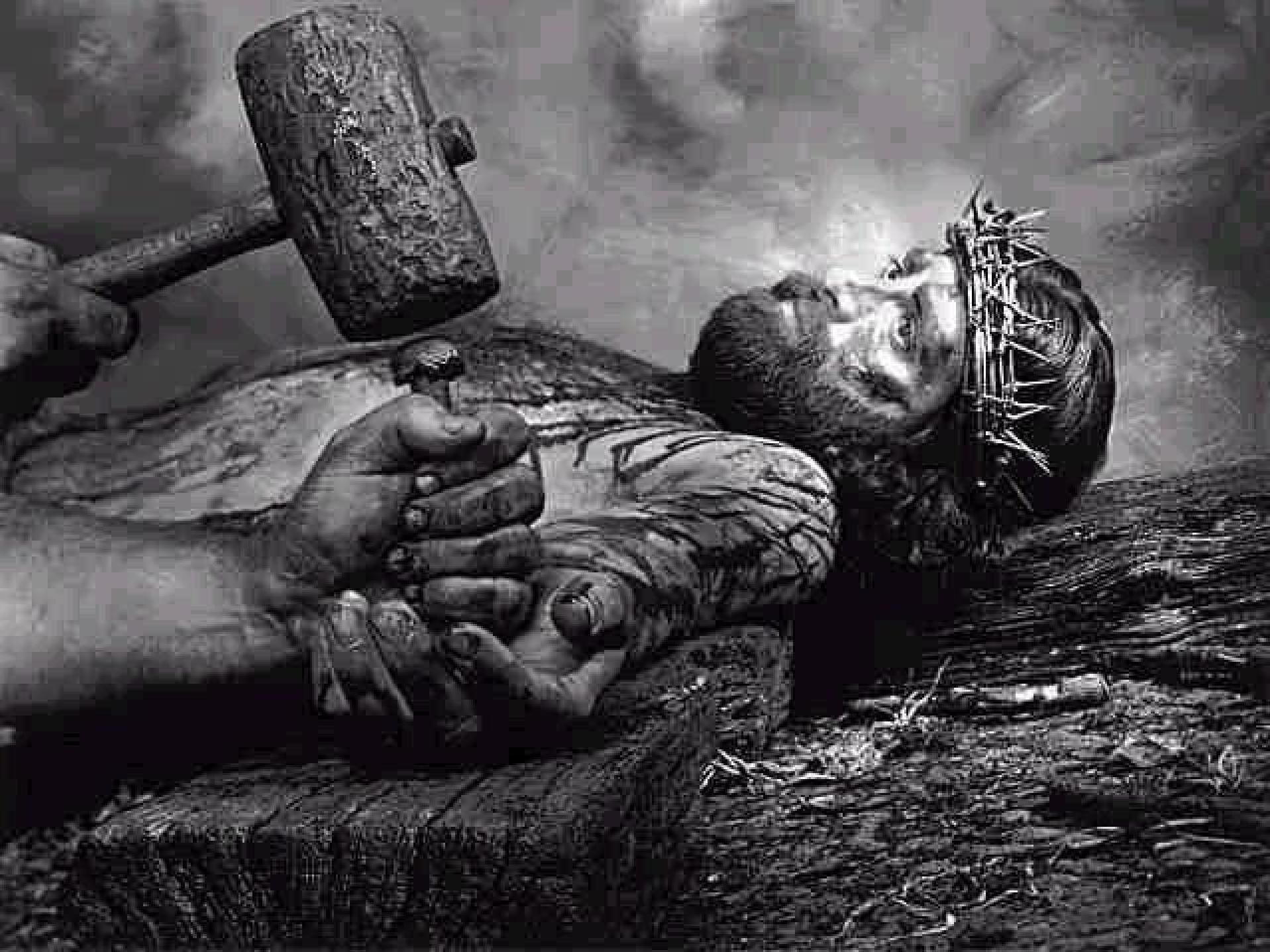 Jesus being crucified HD Wallpaper