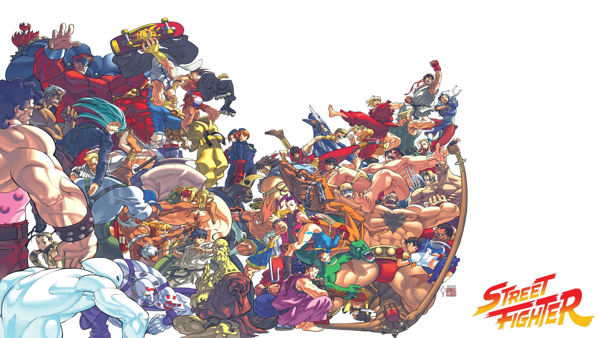 Street Fighter characters illustration HD Wallpaper
