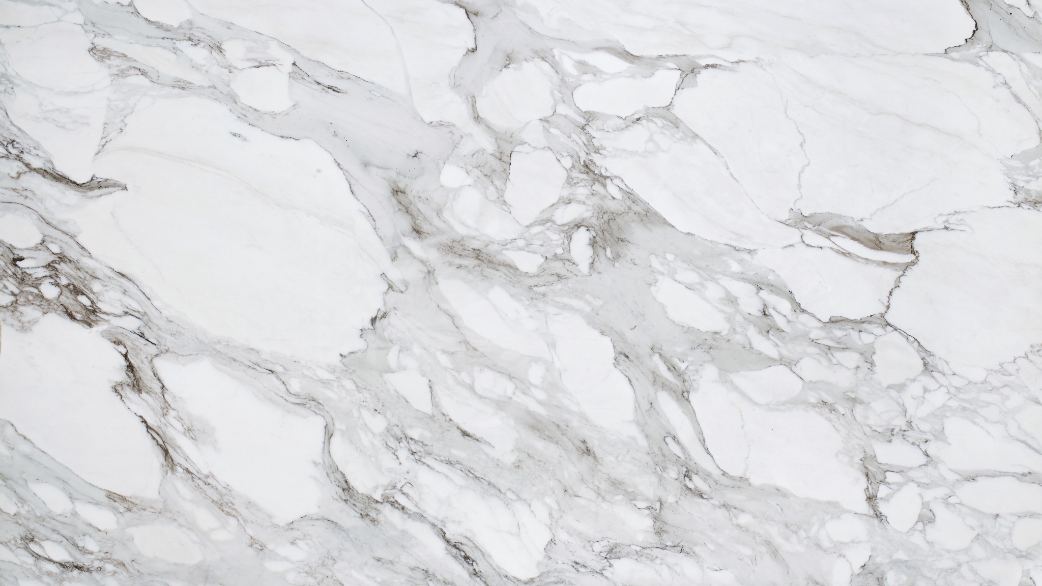 White marble with gray veins HD Wallpaper