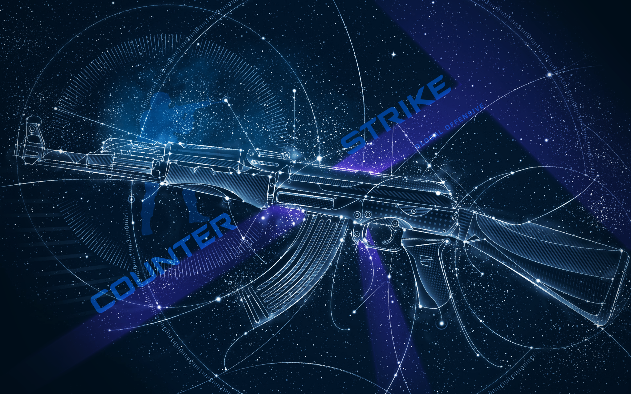 Counter-Strike: Global Offensive AK-47 Blueprint HD Wallpaper