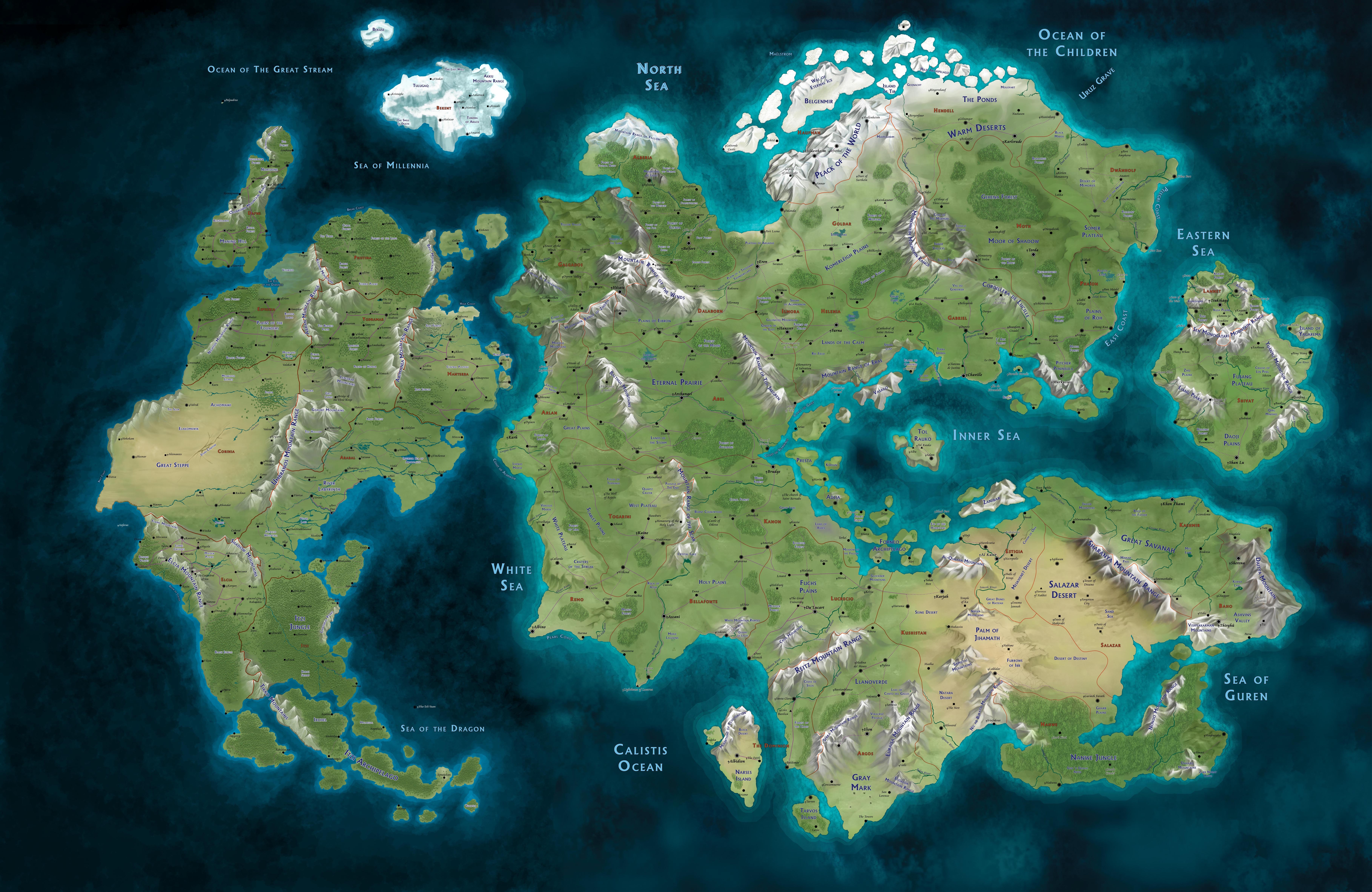 Map of Anima Gate of Memories HD Wallpaper