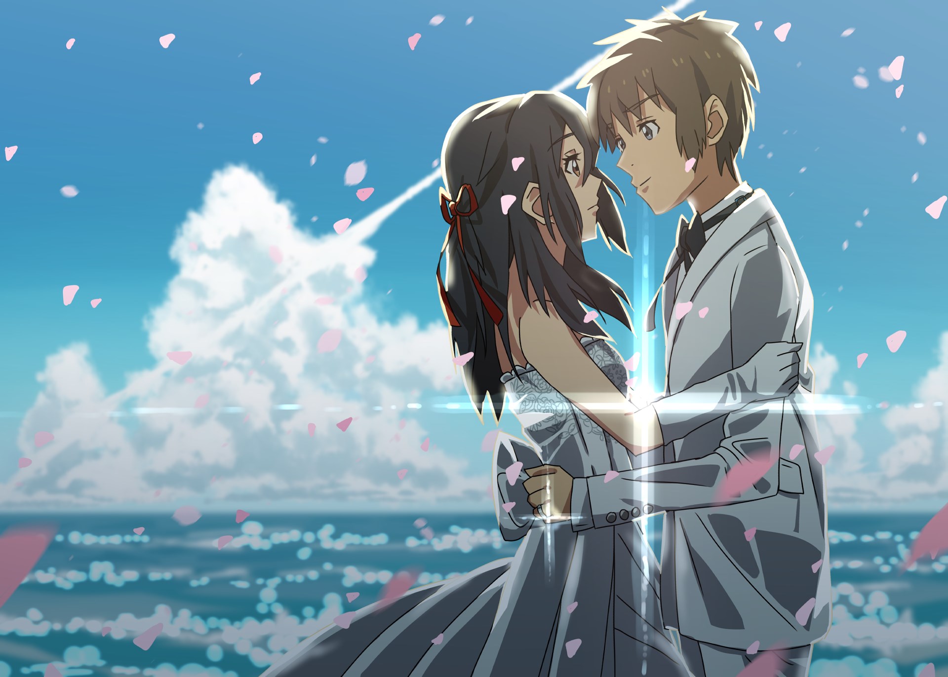 Mitsuha and Taki from Your Name HD Wallpaper