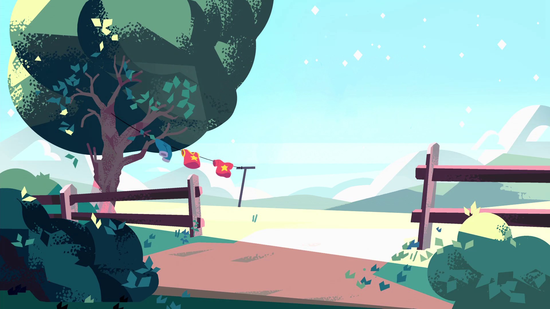 Steven Universe Serene Countryside Scene HD Wallpaper