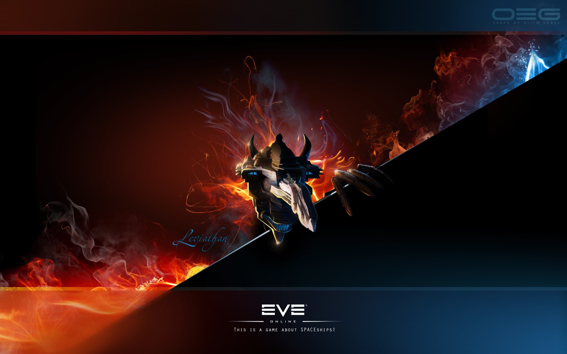 Leviathan Spaceship from EVE Online HD Wallpaper