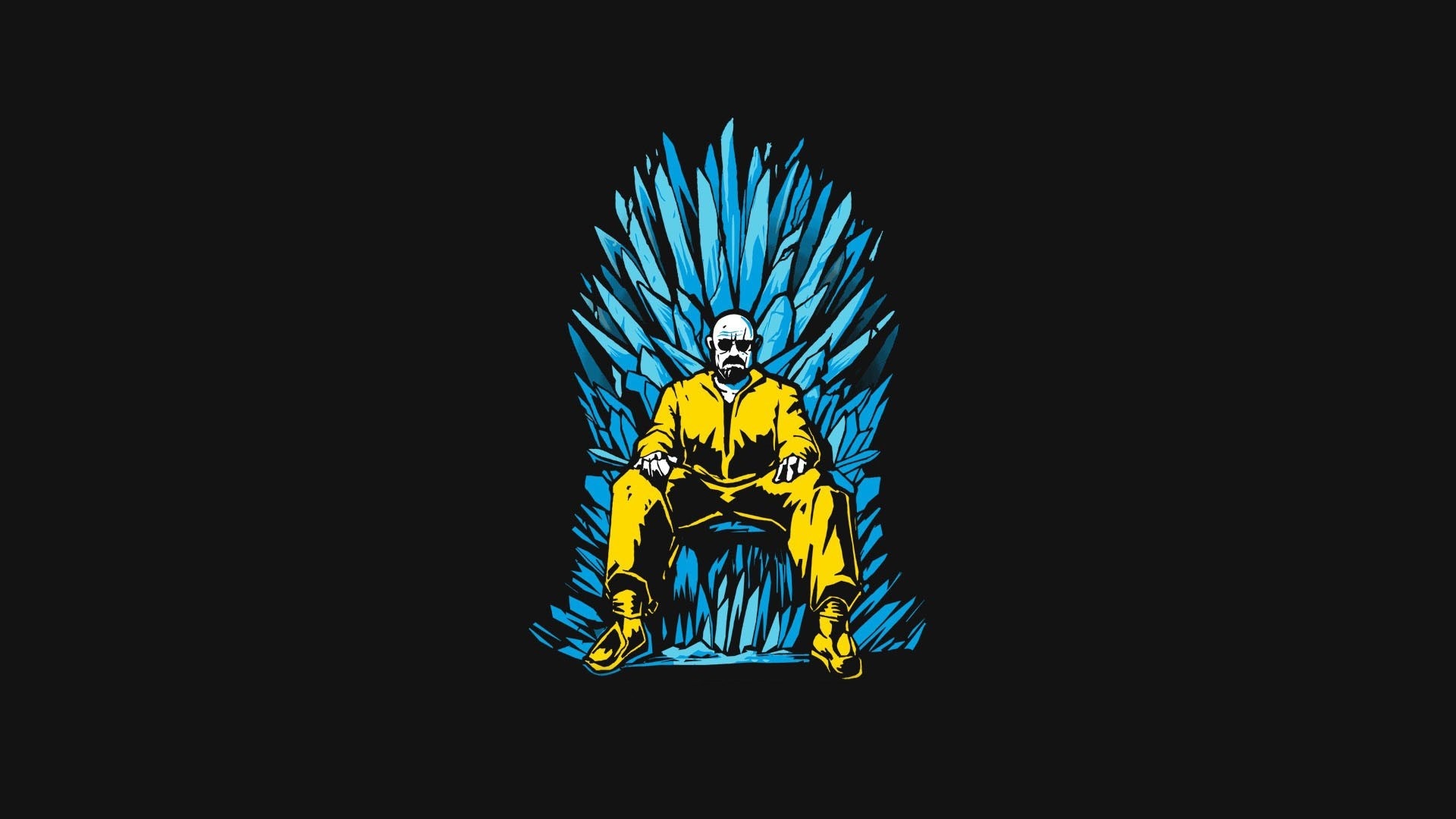 Walter White from Breaking Bad on the Iron Throne HD Wallpaper
