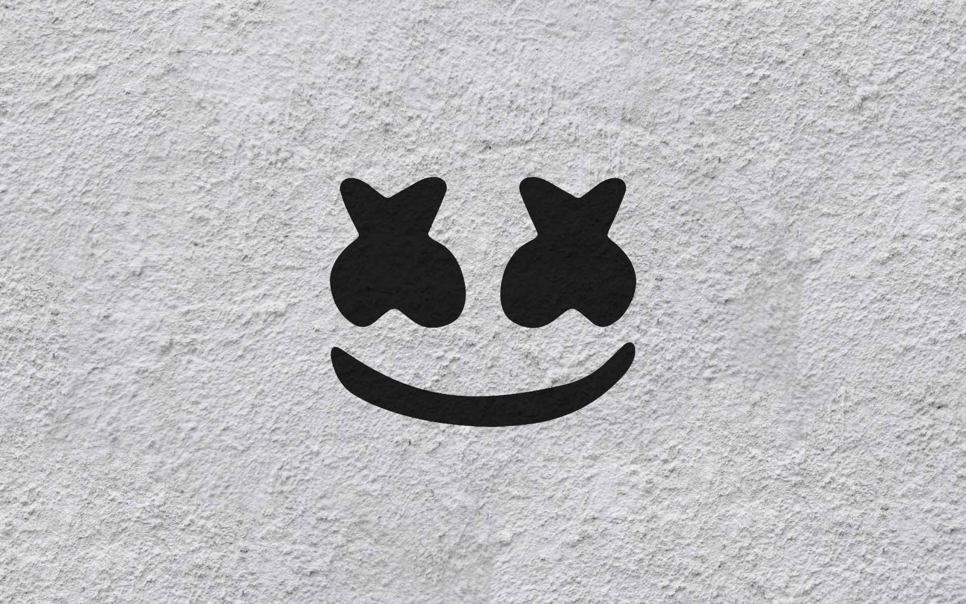 Marshmello logo on textured wall HD Wallpaper
