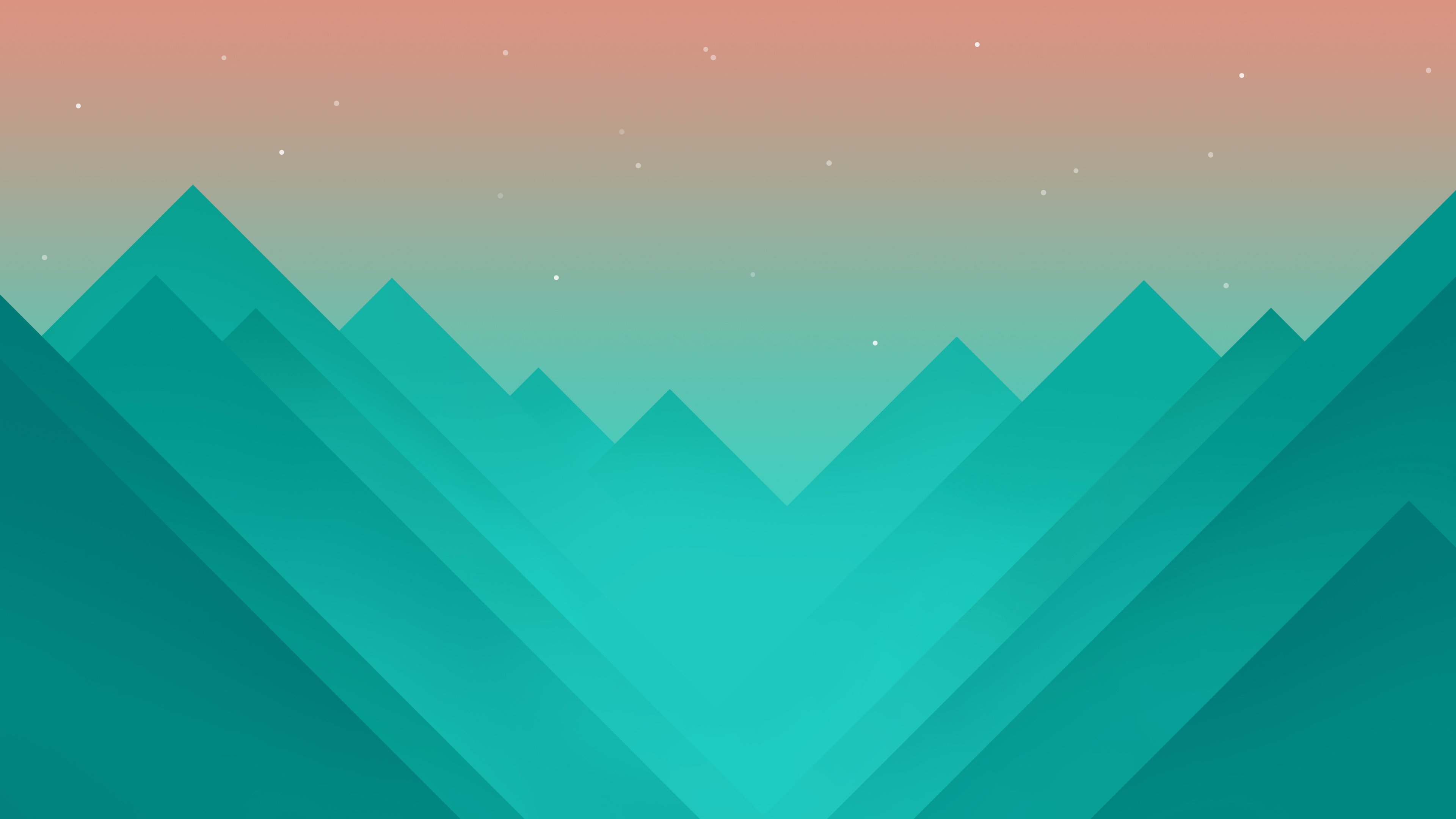 4K Mountain Landscape with Stars HD Wallpaper