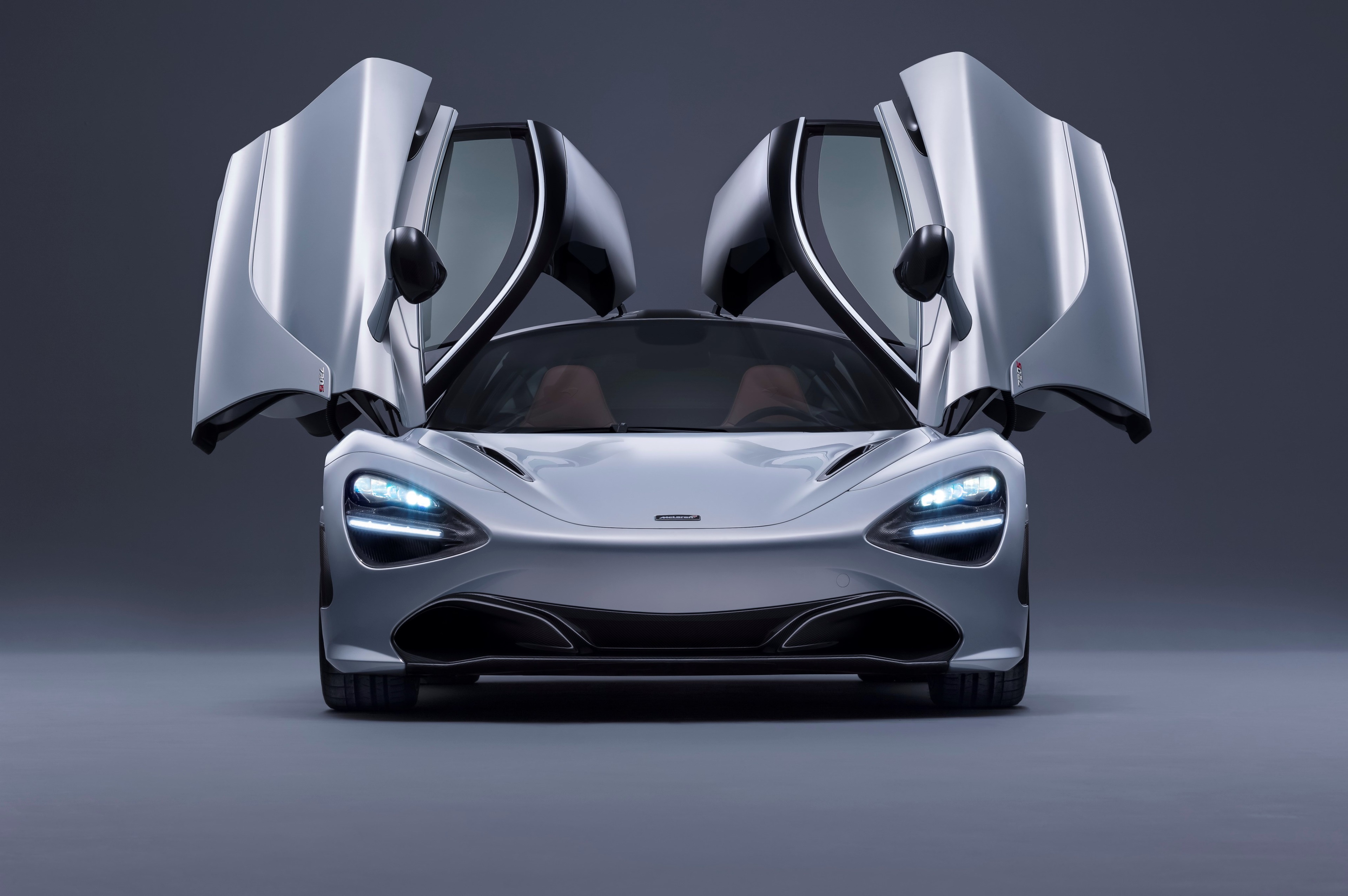 McLaren 720S with doors open HD Wallpaper