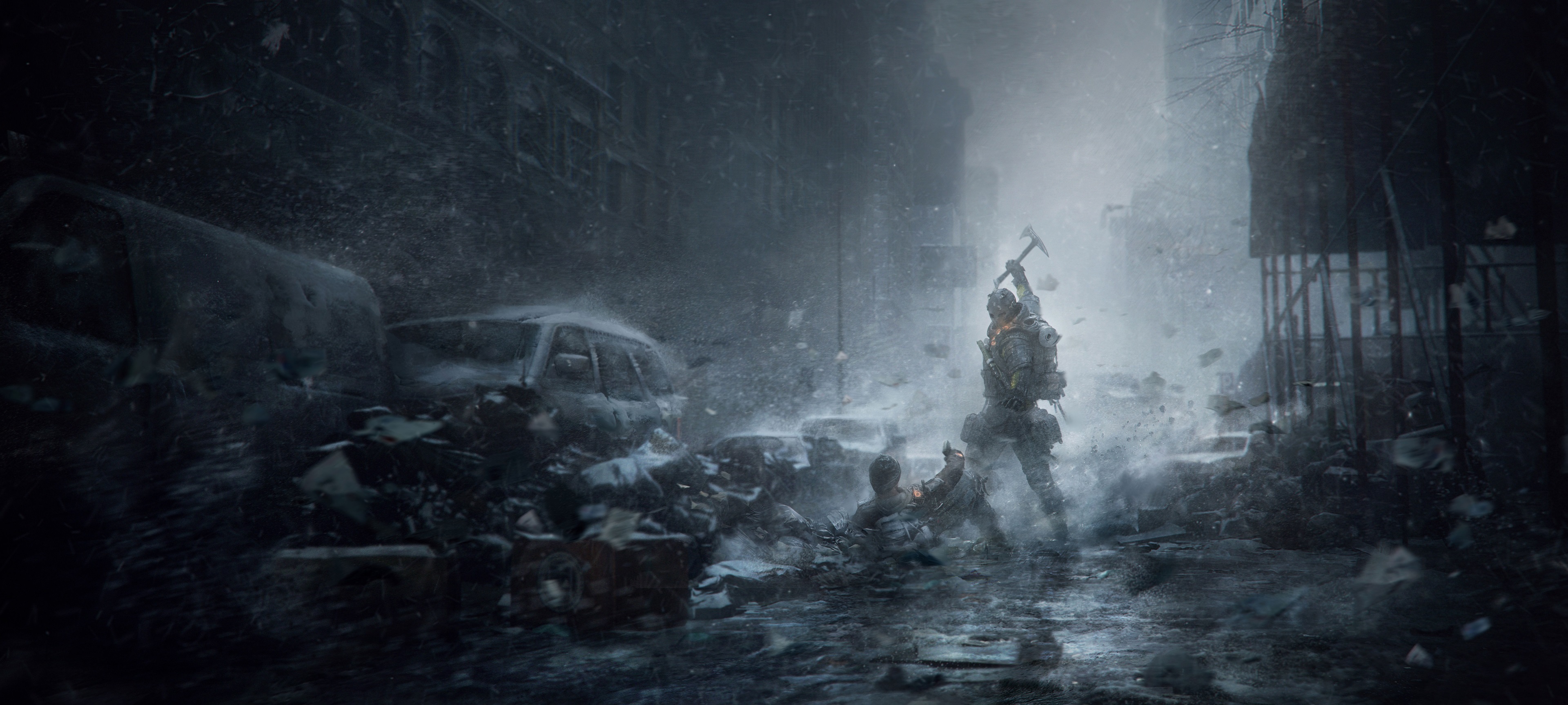 Man with axe in The Division 4K HD Wallpaper