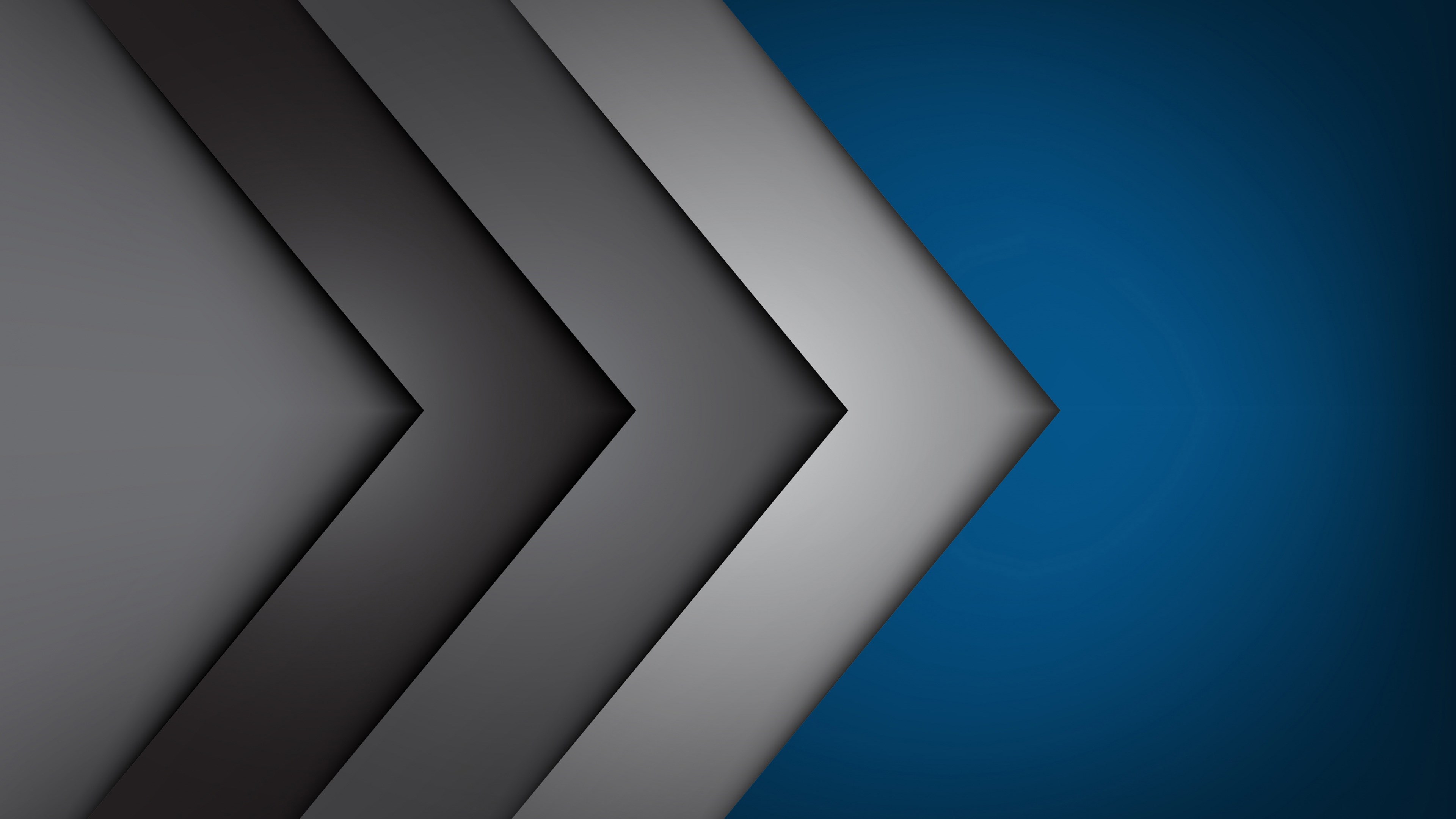 Abstract 4K Arrows on Blue Background HD Wallpaper