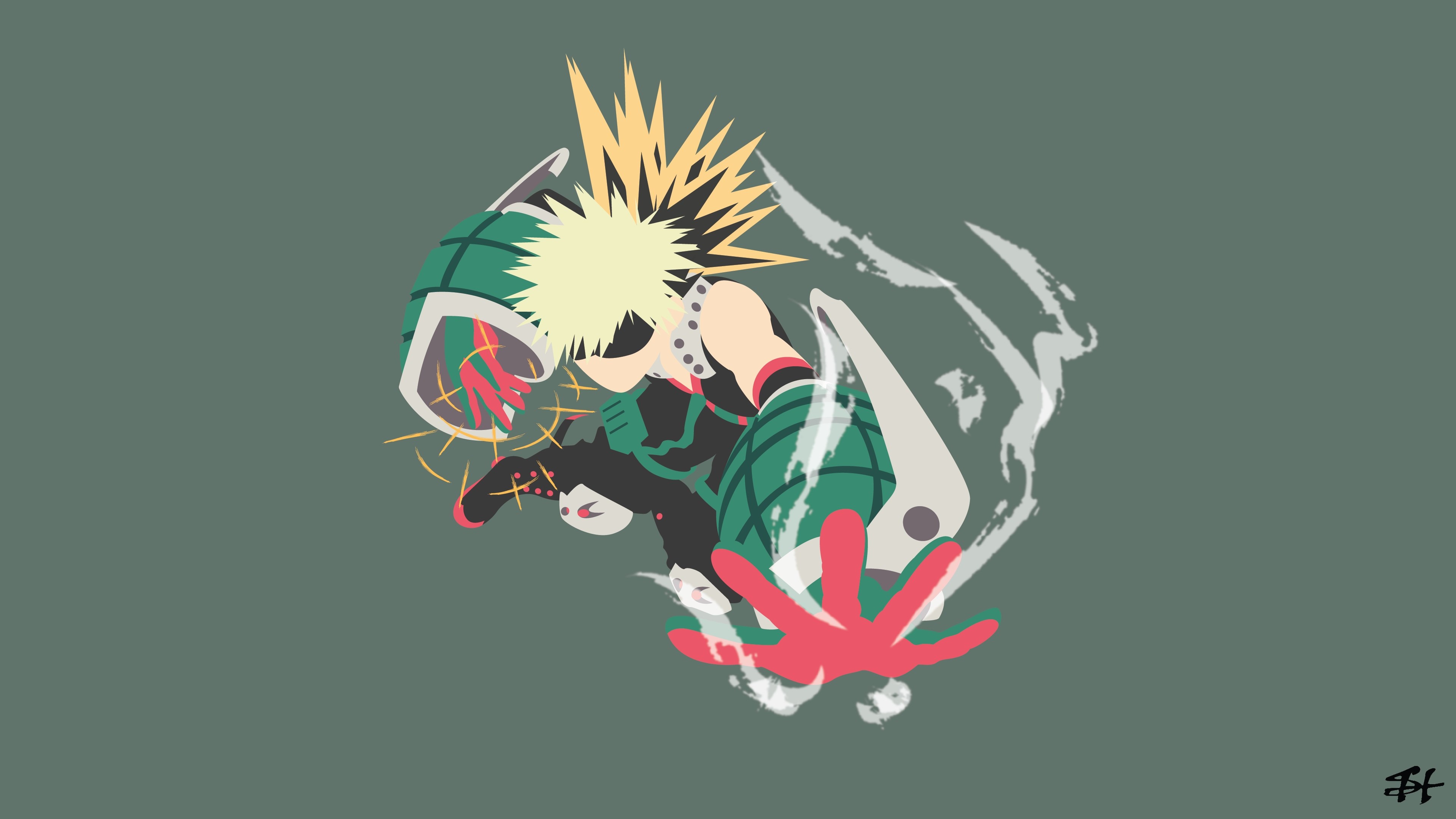 Katsuki Bakugo from My Hero Academia 4K HD Wallpaper