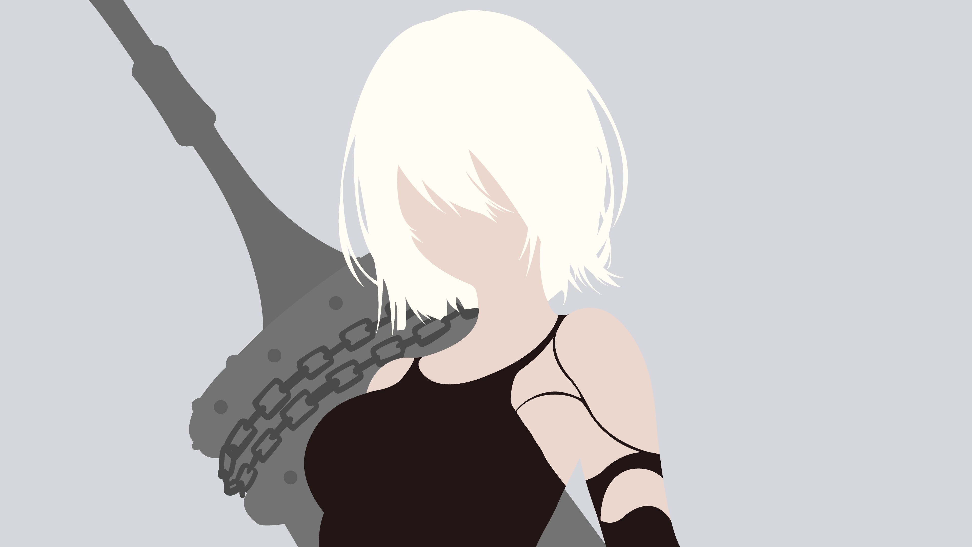 2B from Nier Automata 4K HD Wallpaper