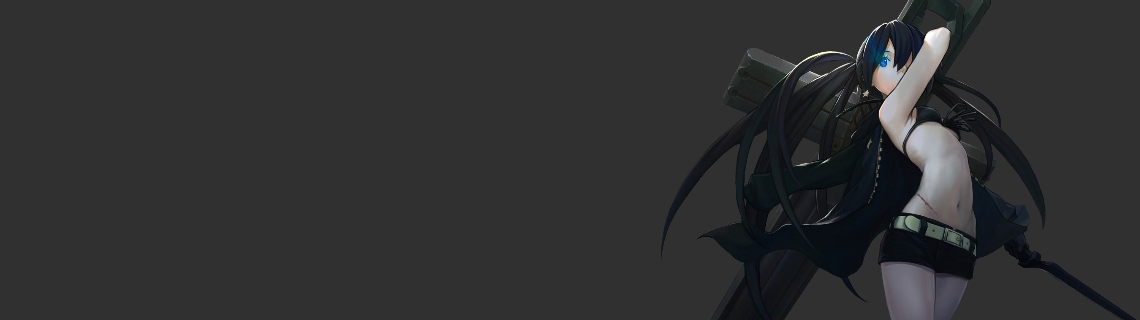 Black Rock Shooter 4K HD Wallpaper