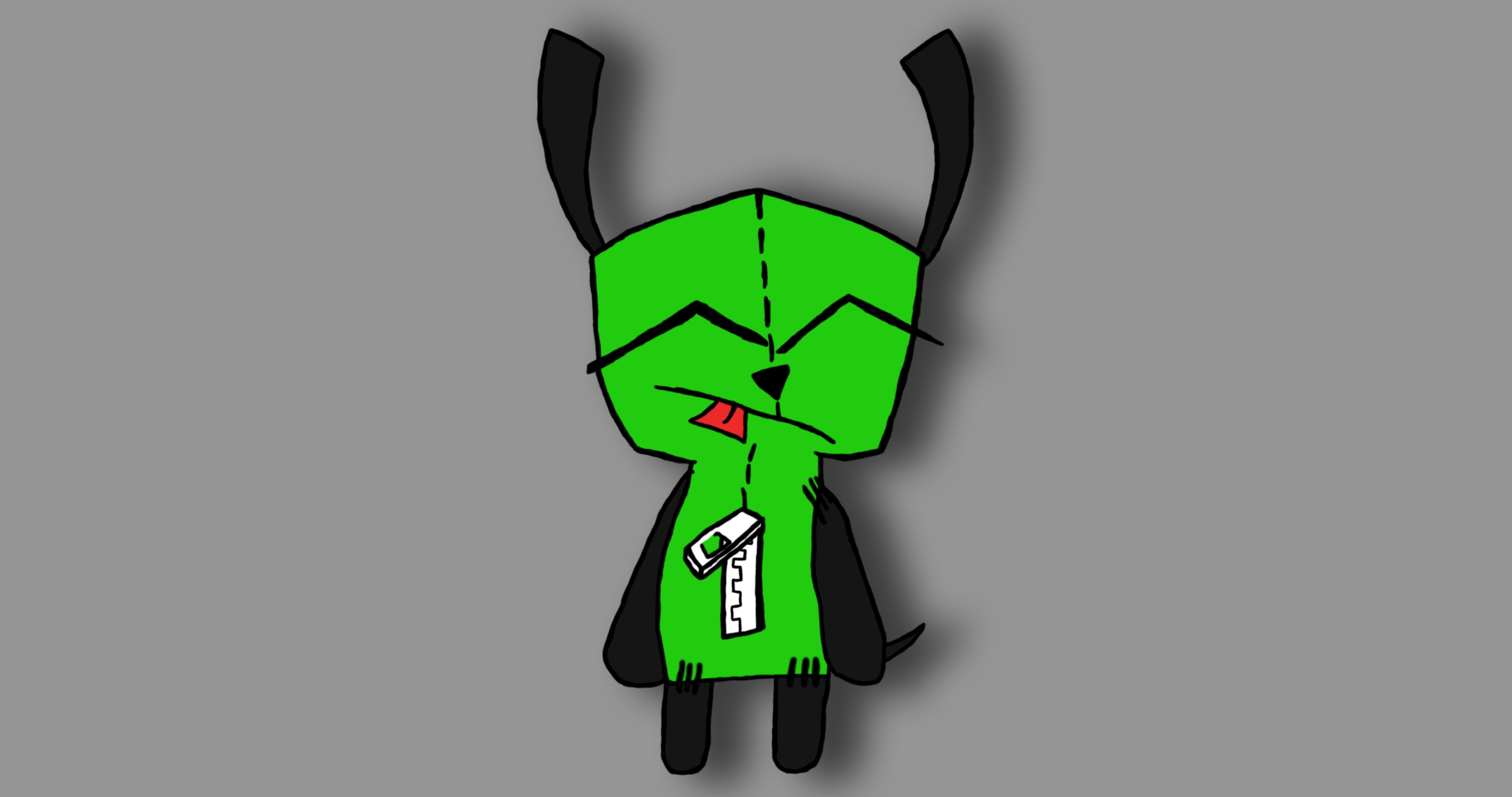 GIR from Invader Zim 4K HD Wallpaper