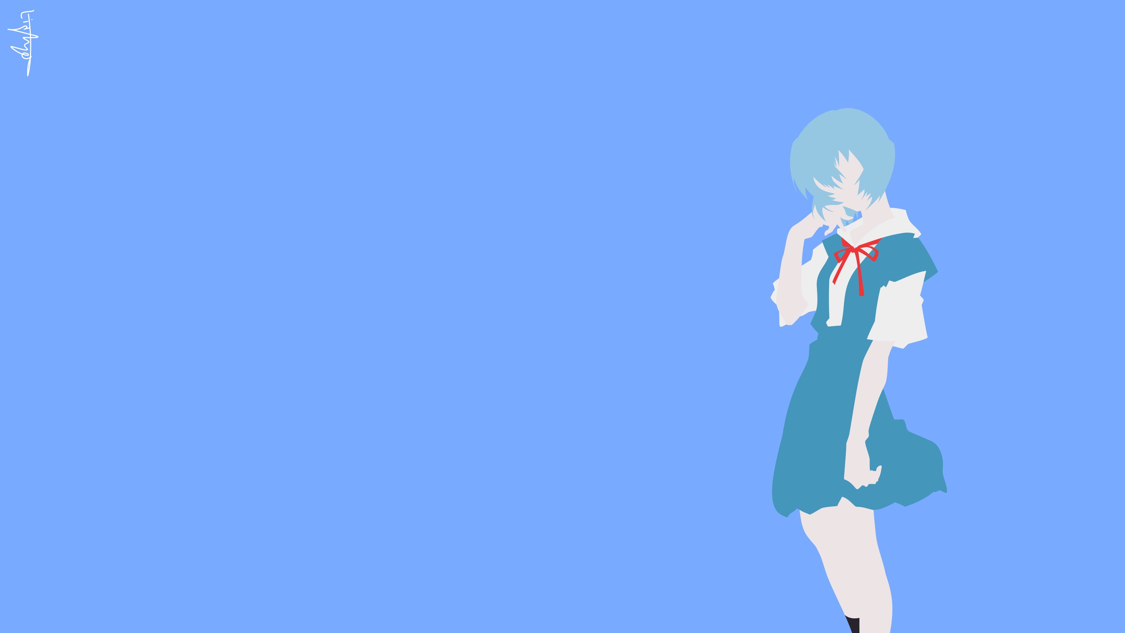 Rei Ayanami from Neon Genesis Evangelion 4K HD Wallpaper