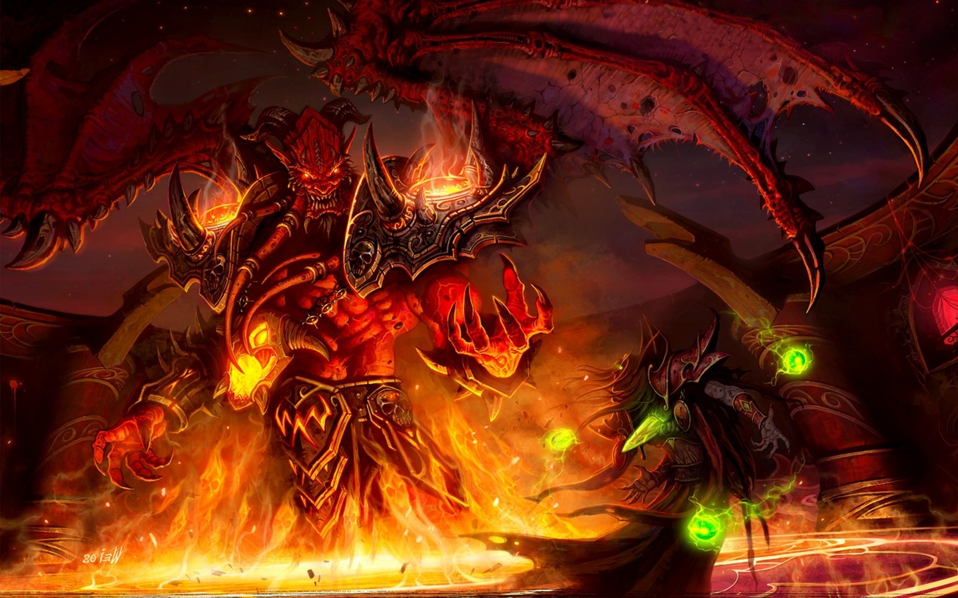Kil'jaeden the Defiler from World of Warcraft HD Wallpaper