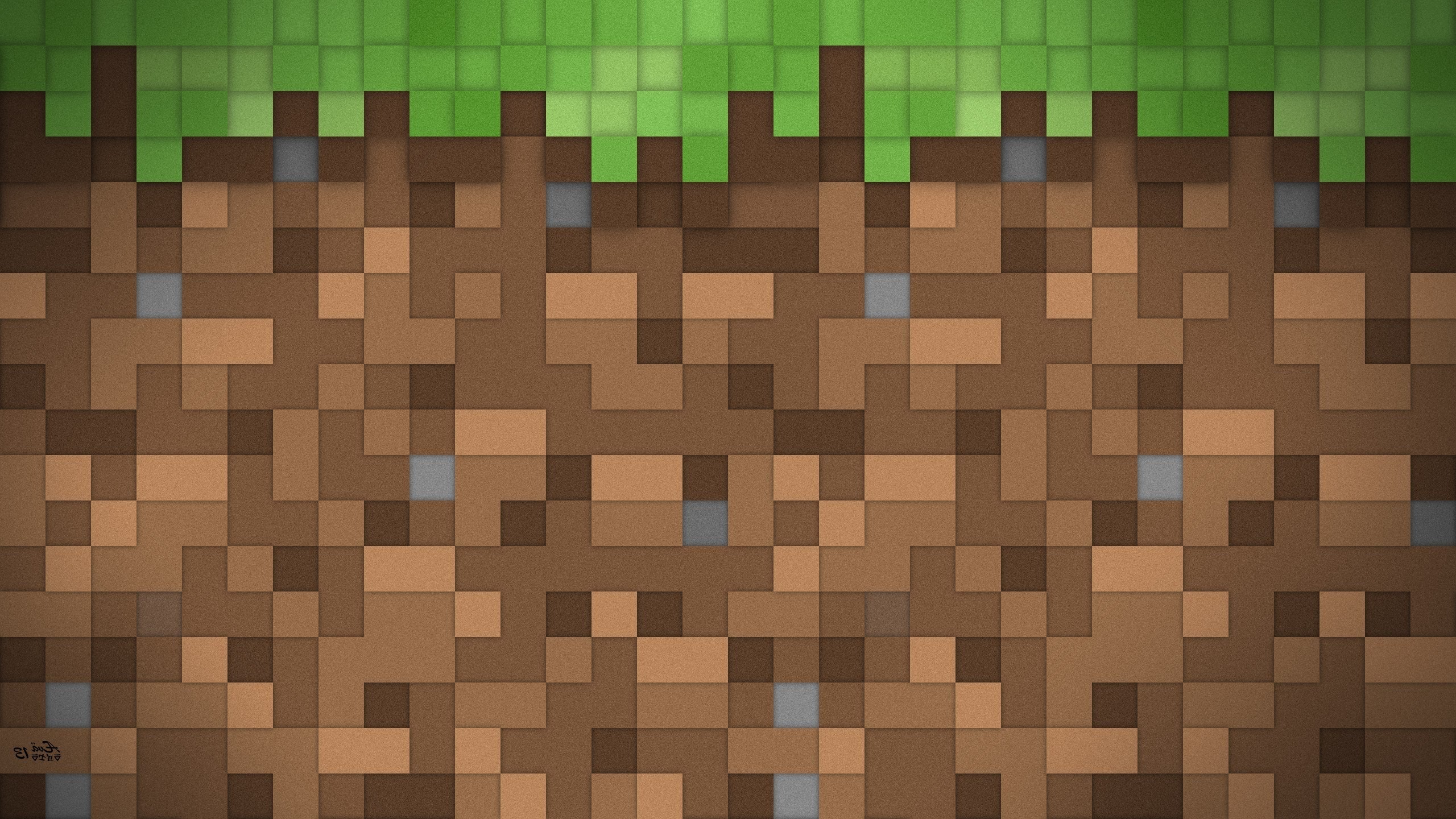 Minecraft grass and dirt blocks texture HD Wallpaper