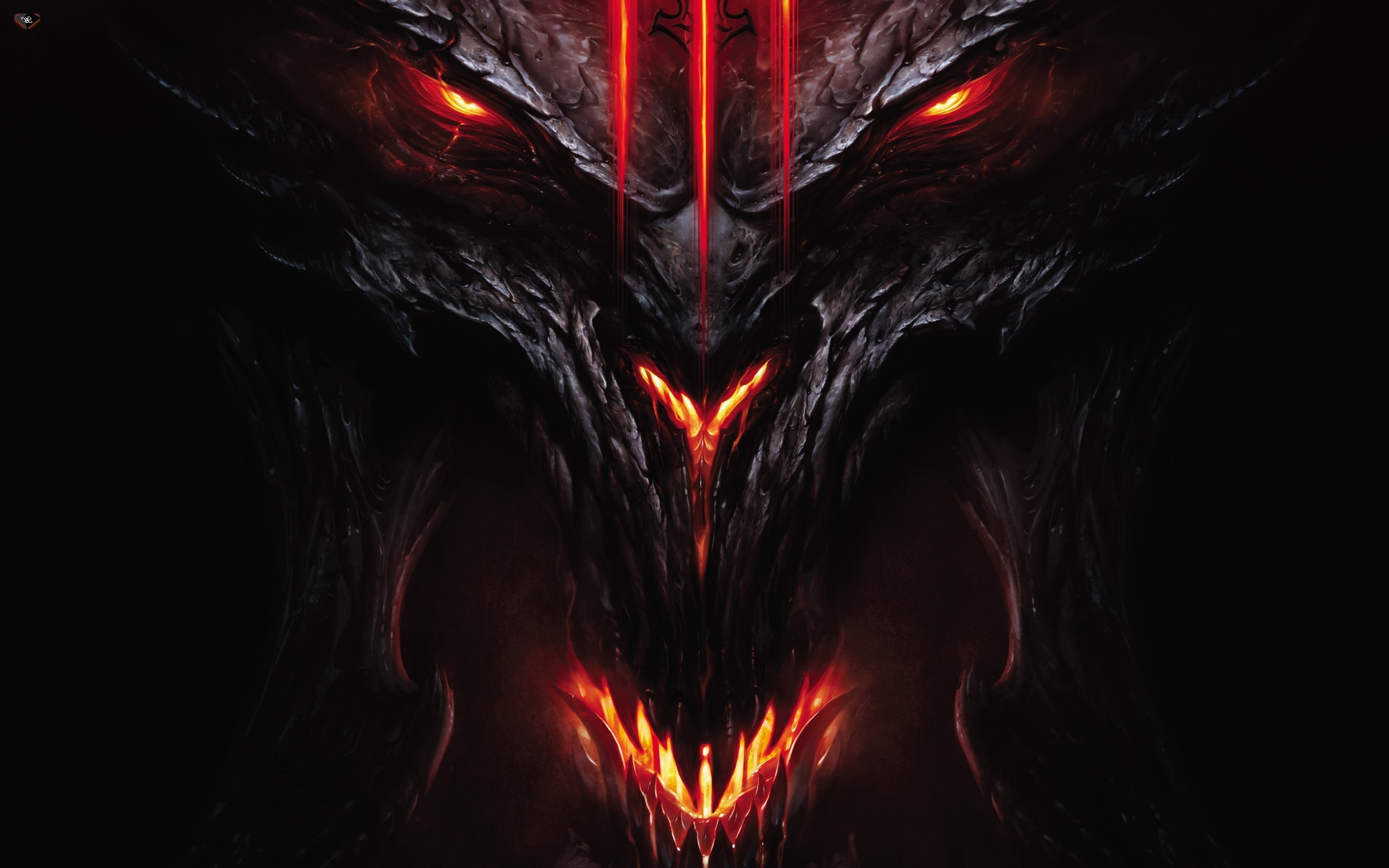 Diablo III Demon Face HD Wallpaper