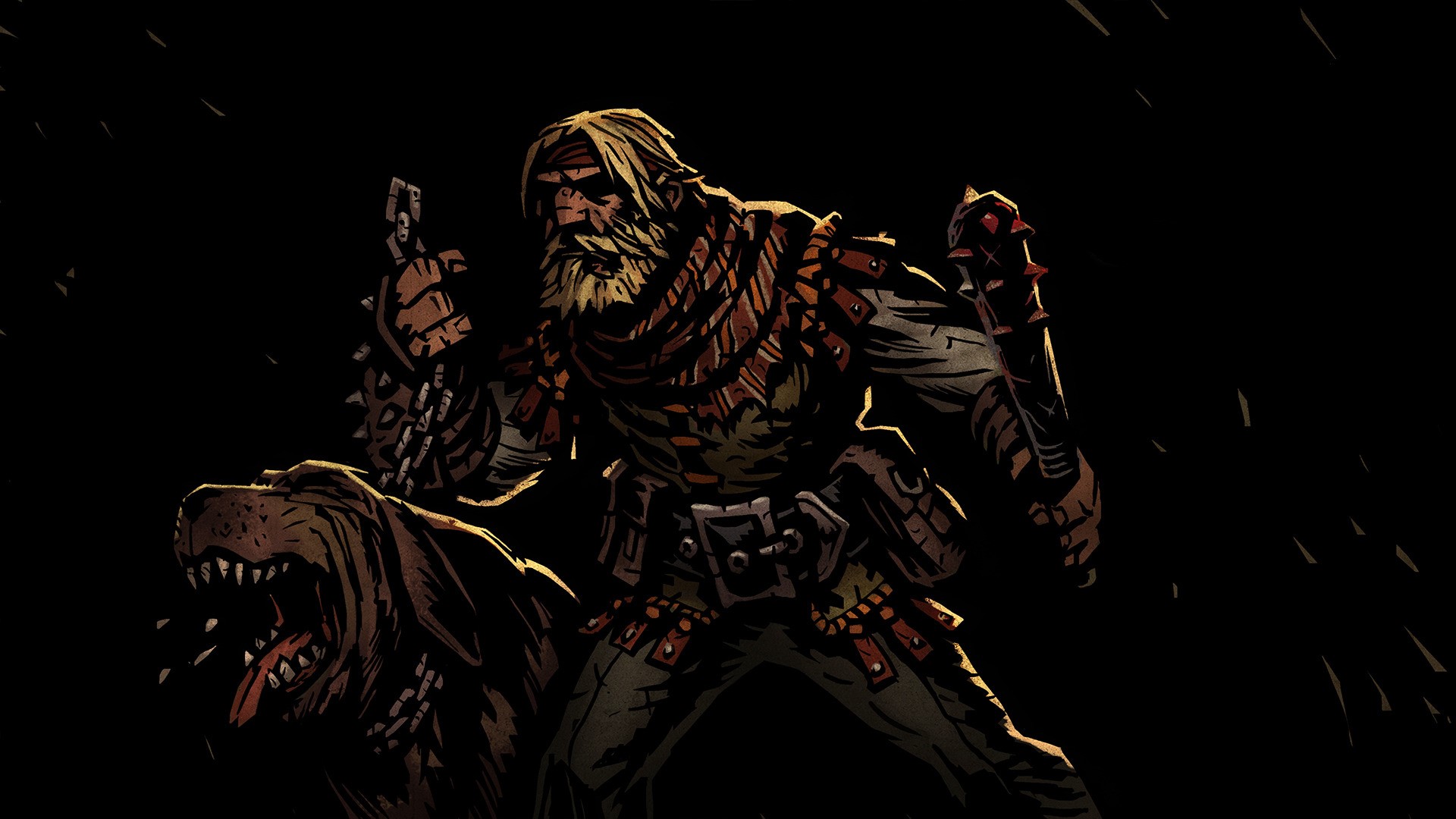 Hound Master and dog from Darkest Dungeon HD Wallpaper