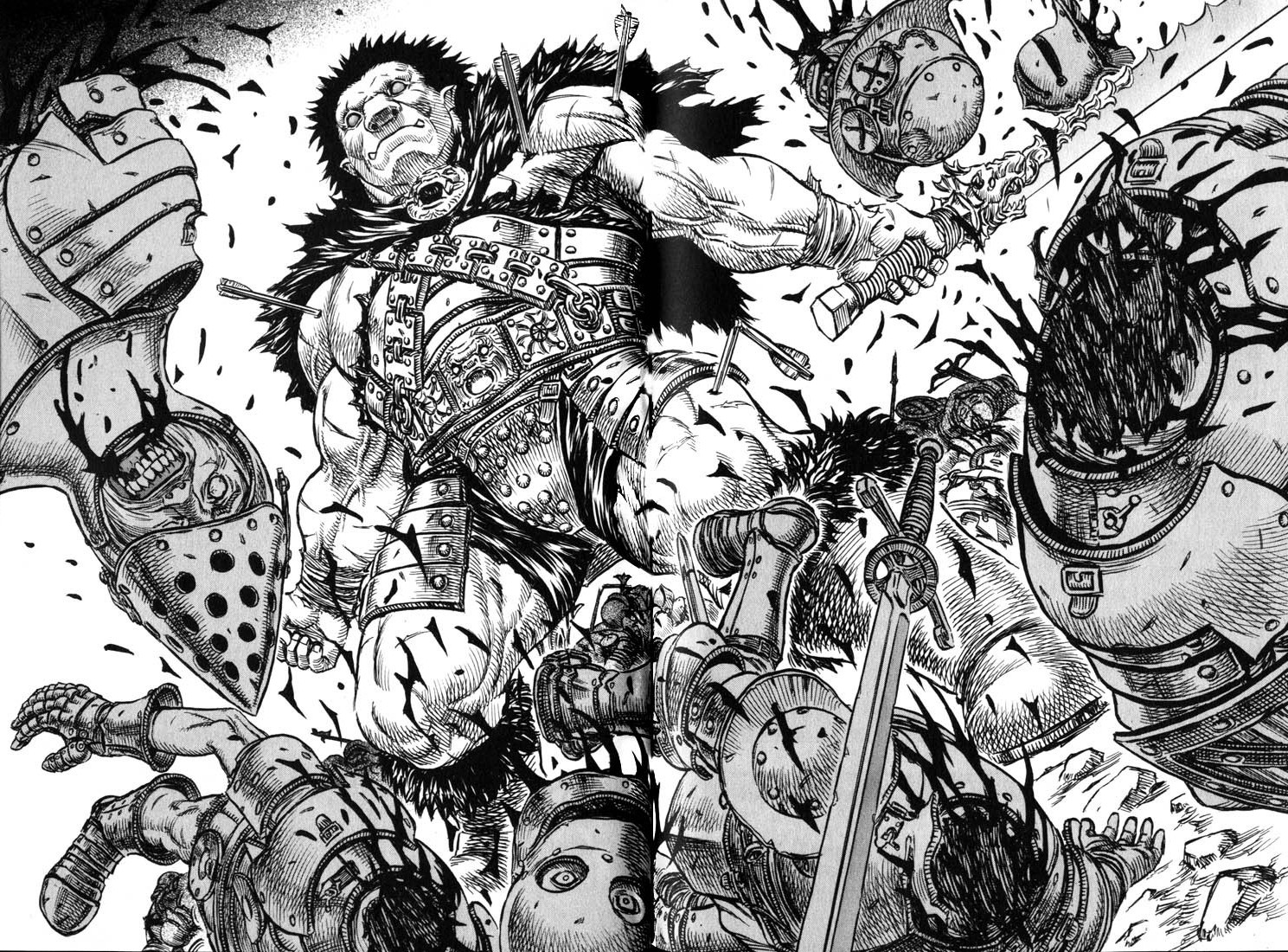 Guts from Berserk fighting Zodd HD Wallpaper