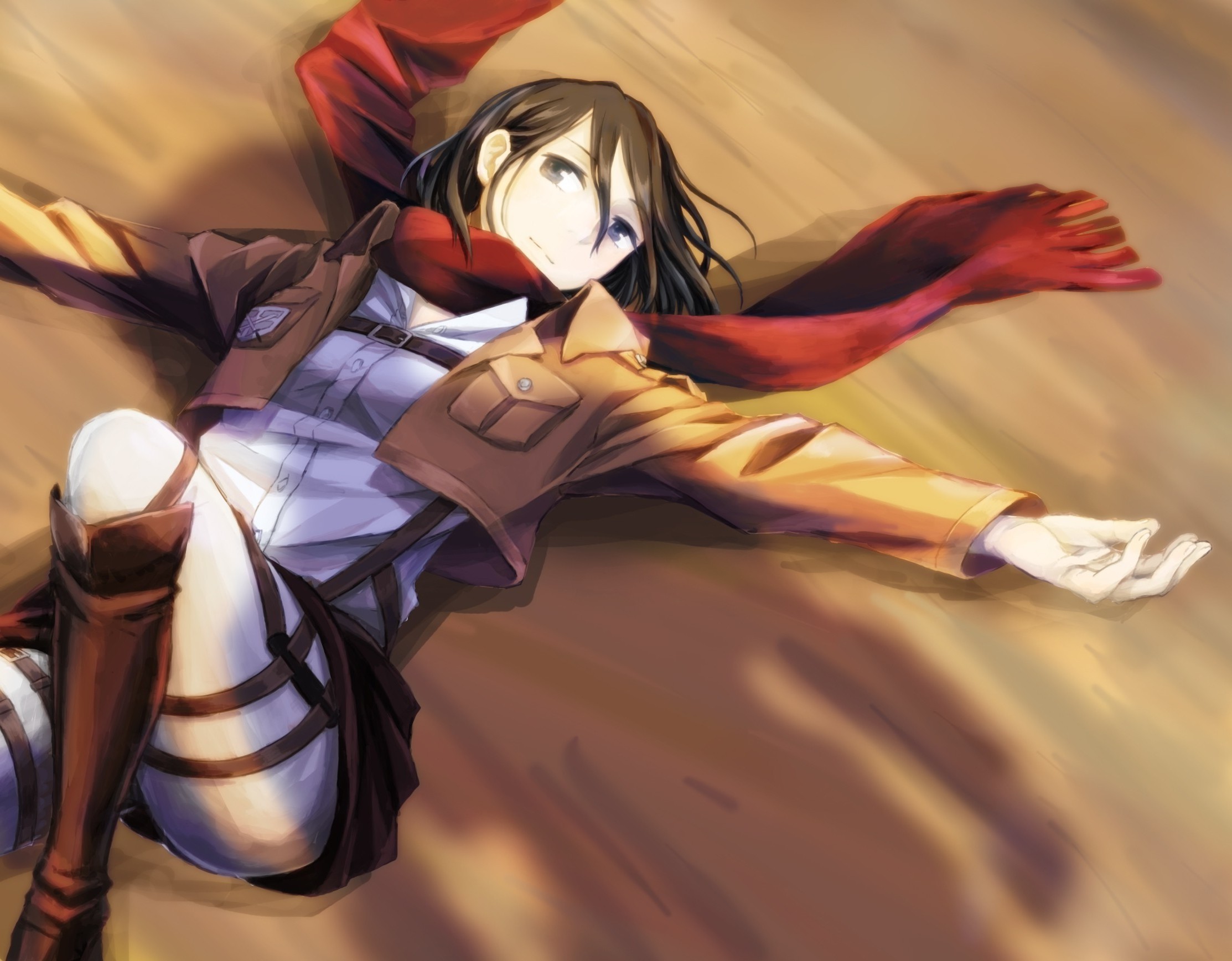 Mikasa Ackerman from Shingeki no Kyojin HD Wallpaper