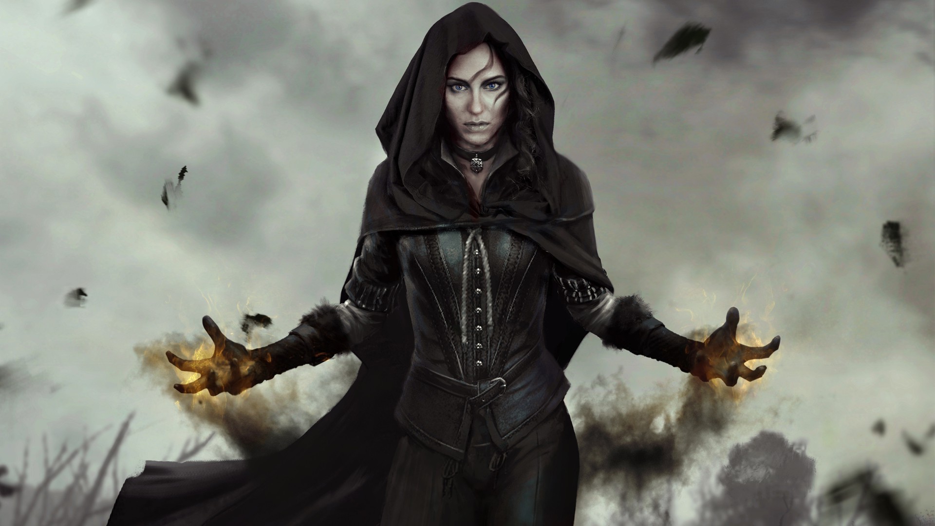 Yennefer of Vengerberg from The Witcher 3 Wild Hunt HD Wallpaper