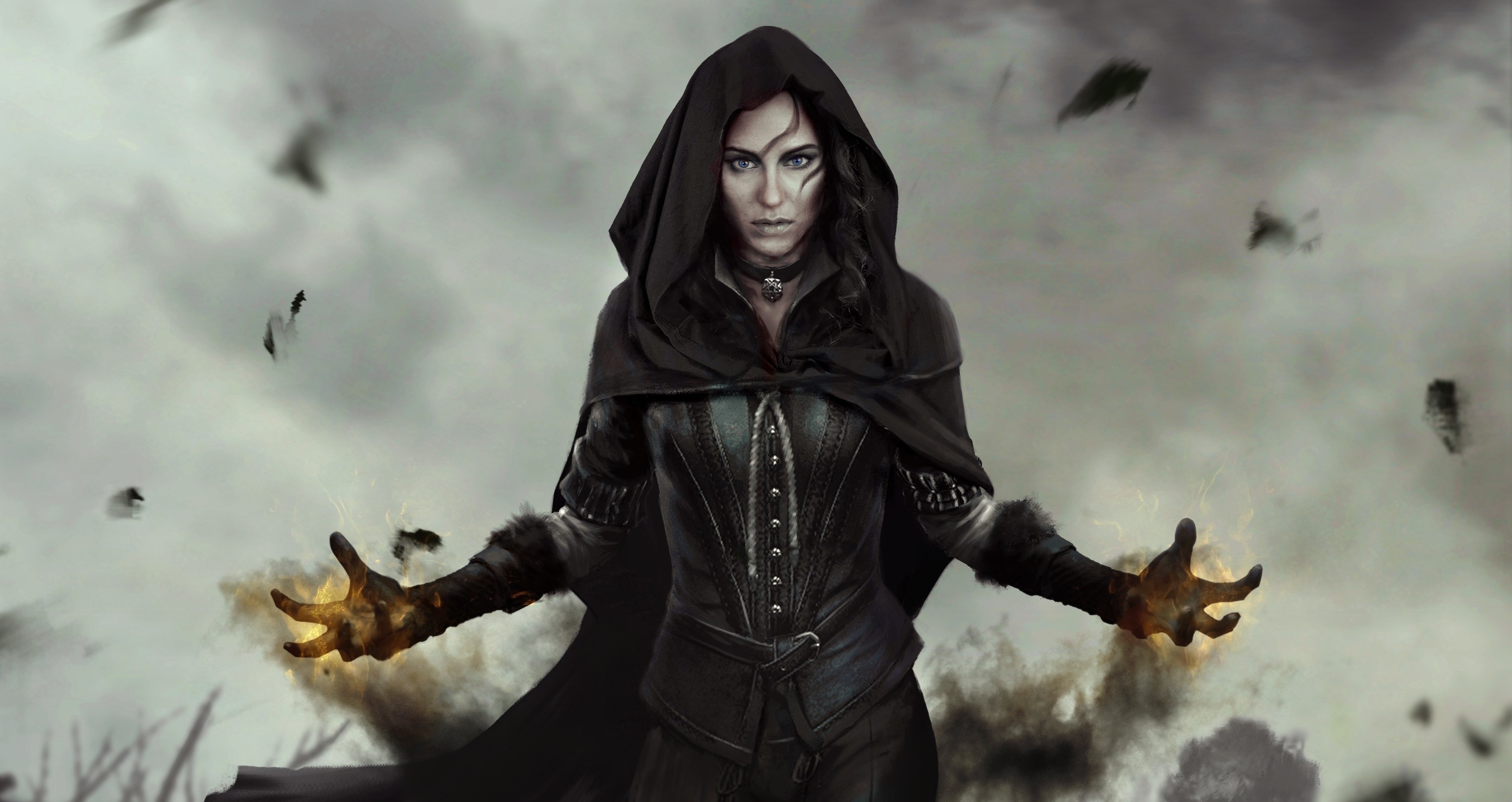 Yennefer of Vengerberg from The Witcher 3 Wild Hunt HD Wallpaper