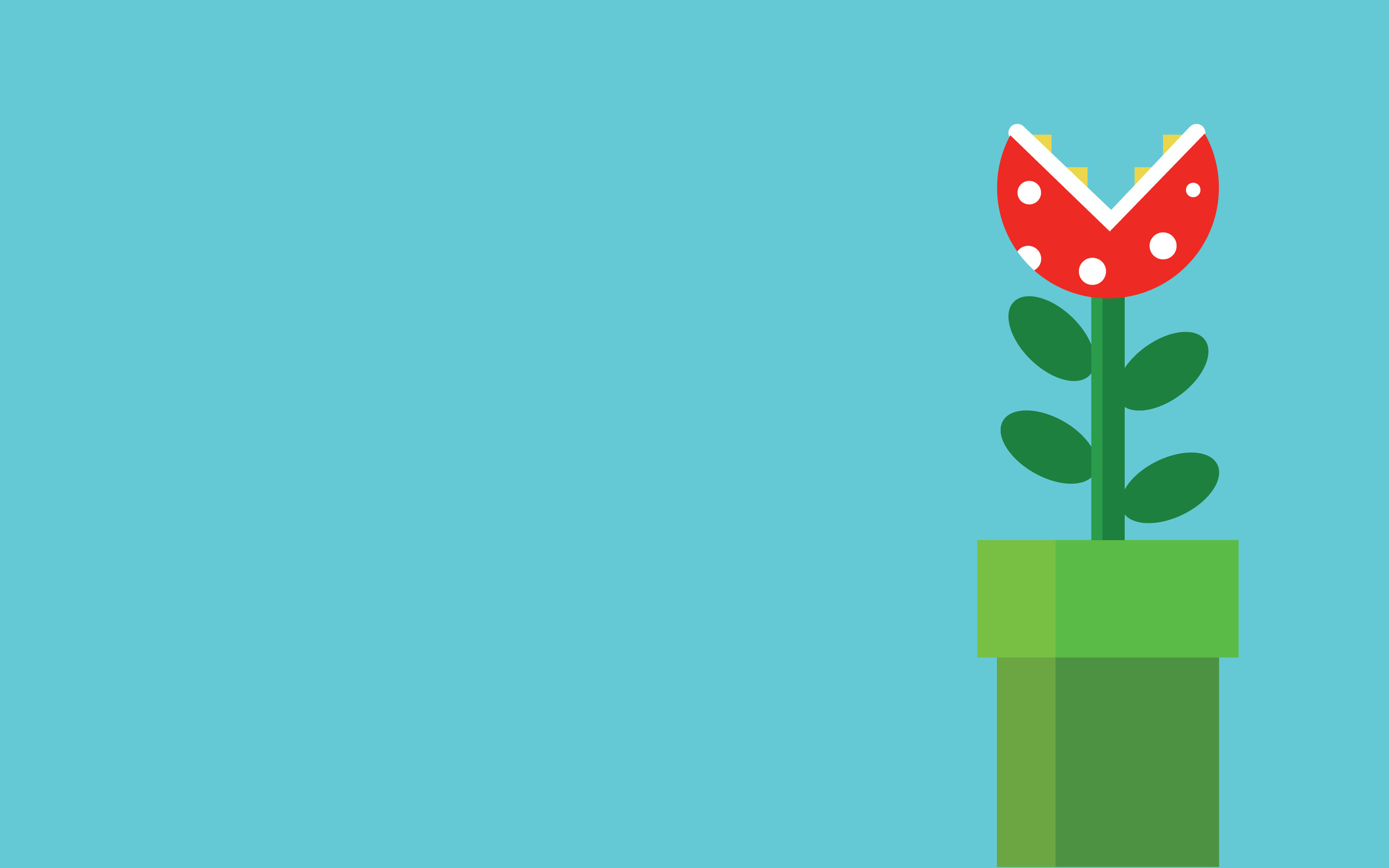 Piranha Plant from Super Mario in a pipe HD Wallpaper