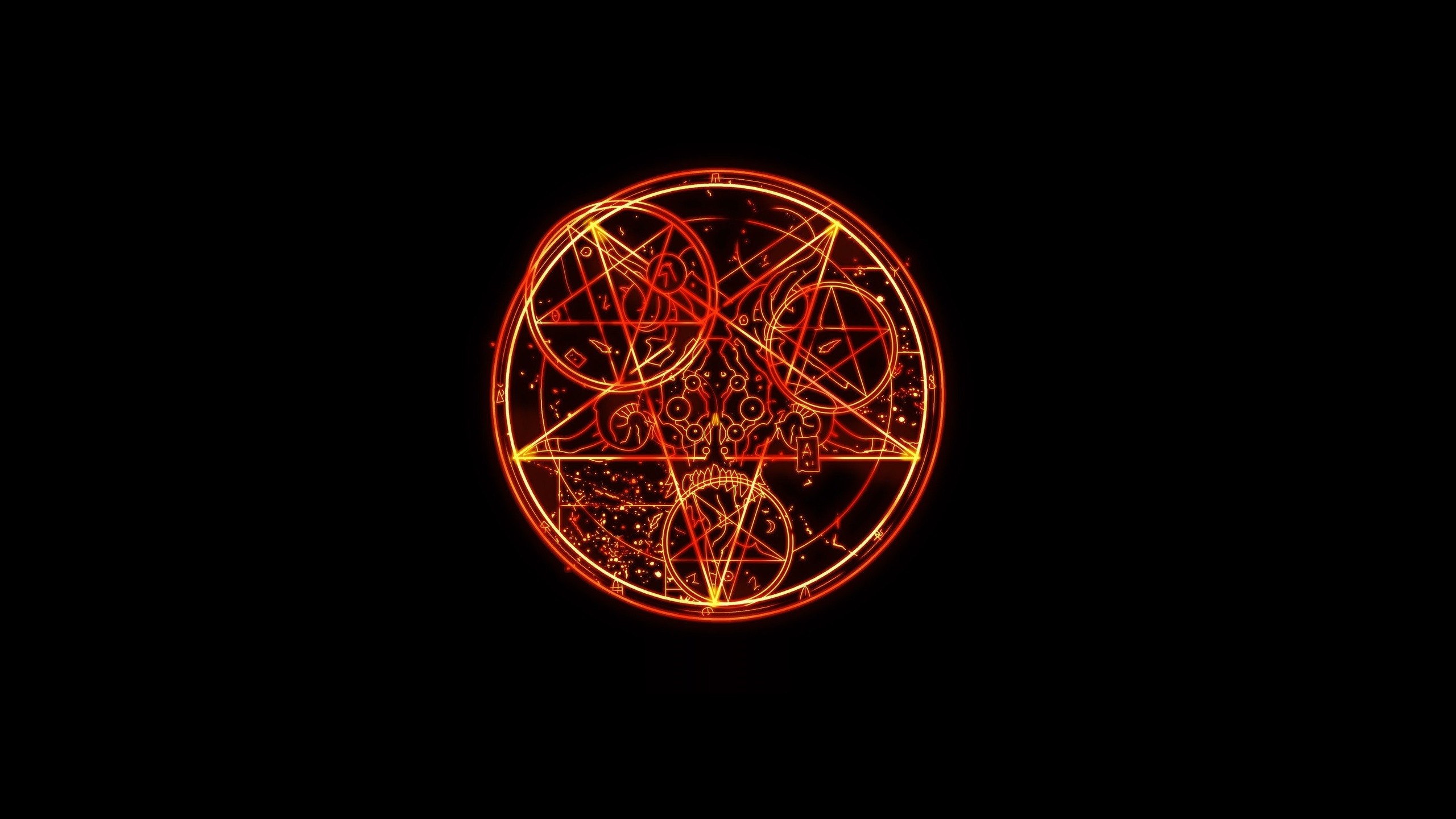 Doom game pentagram demon symbol HD Wallpaper