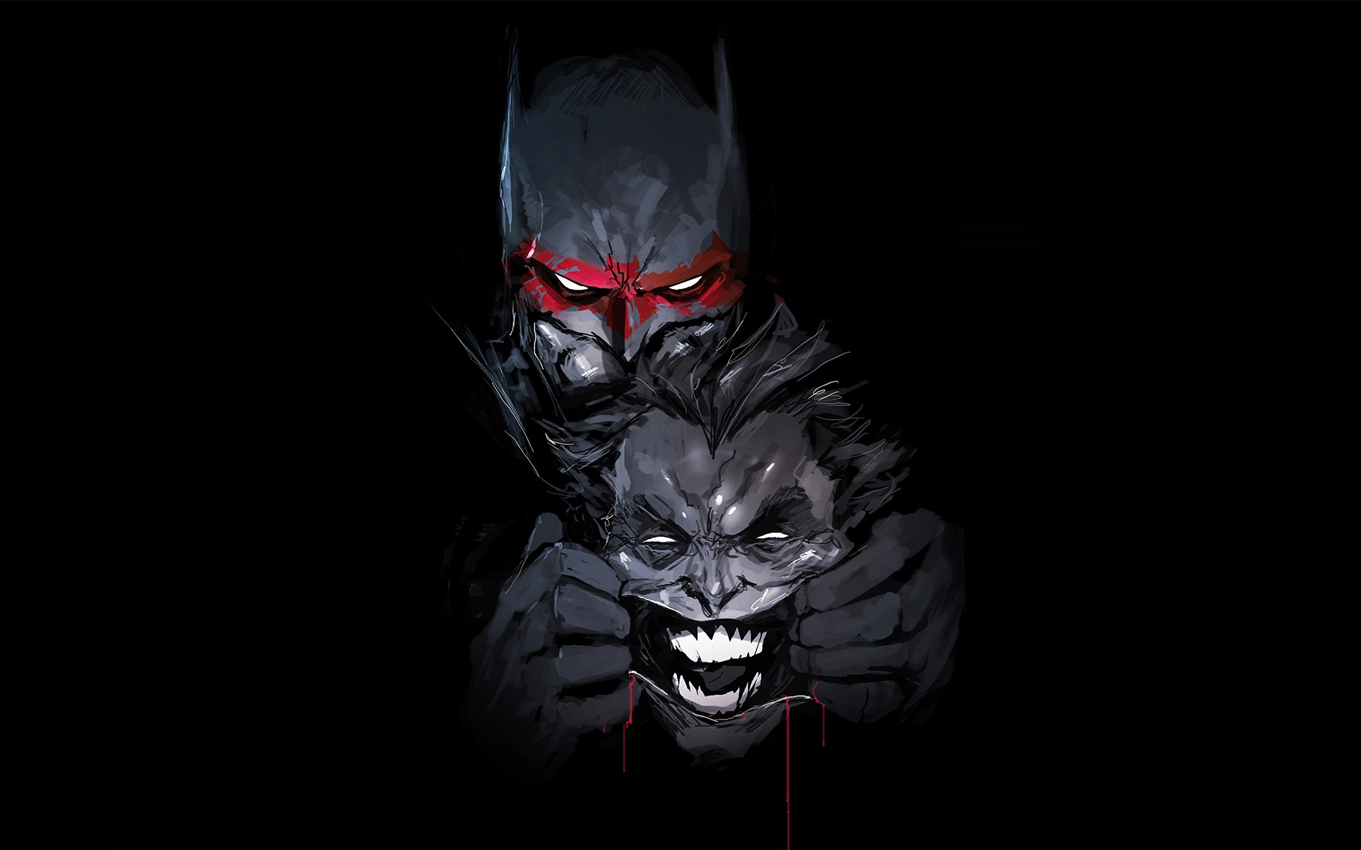 Batman and Joker from DC Comics HD Wallpaper