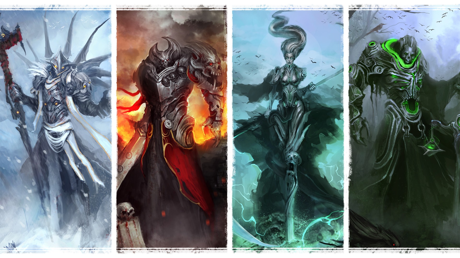 Four Horsemen of the Apocalypse Fantasy Art HD Wallpaper