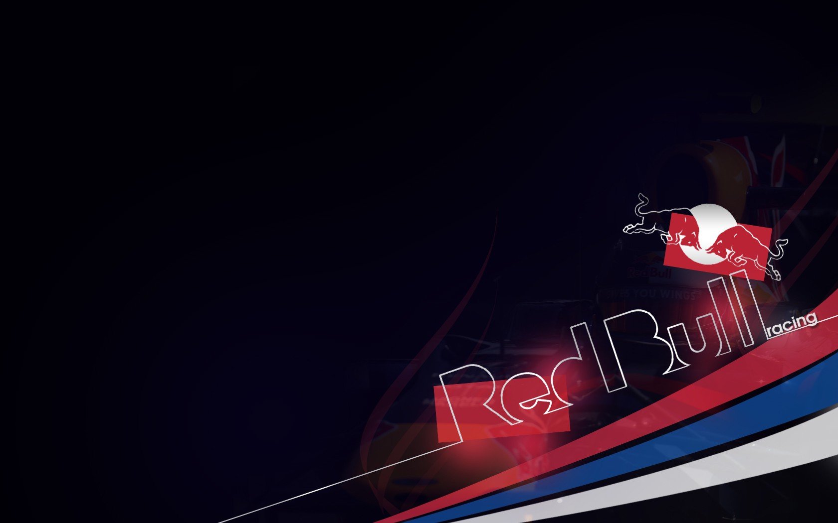 Red Bull Racing logo with abstract design HD Wallpaper