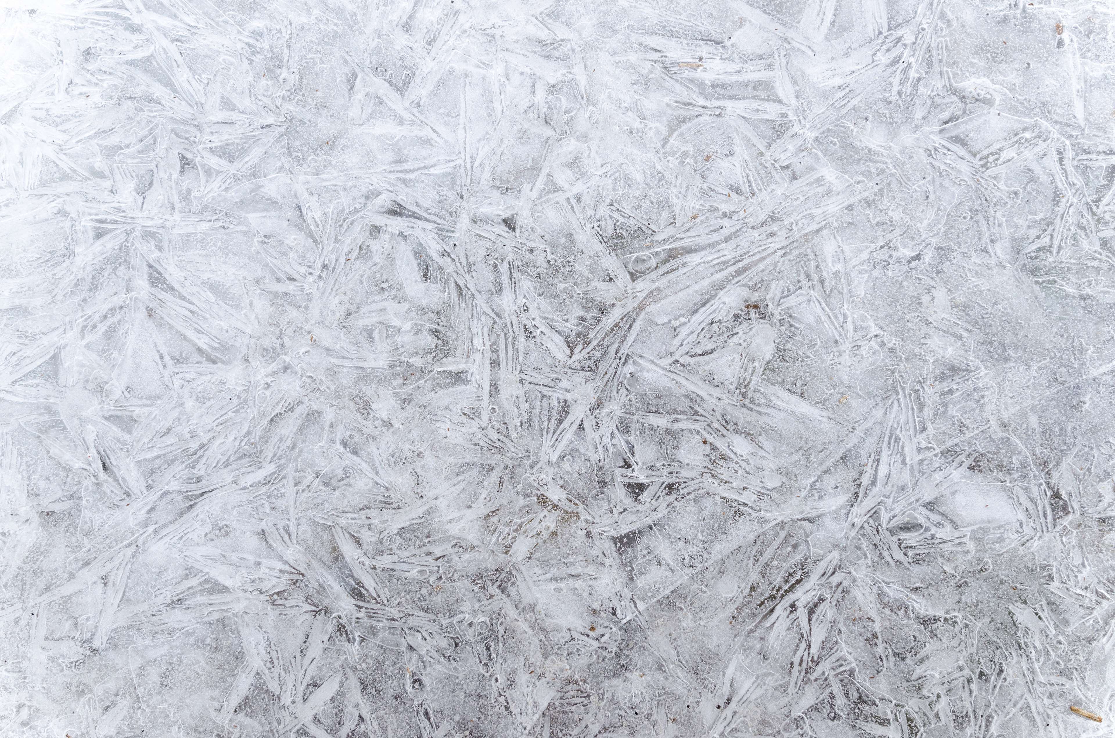 Abstract ice texture with sharp crystalline patterns HD Wallpaper