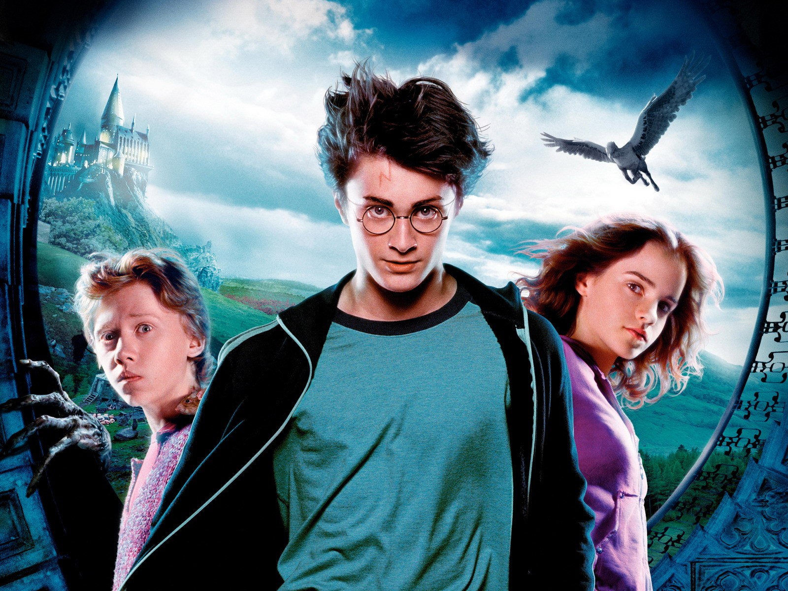 Harry Potter and Friends in Magical Setting HD Wallpaper