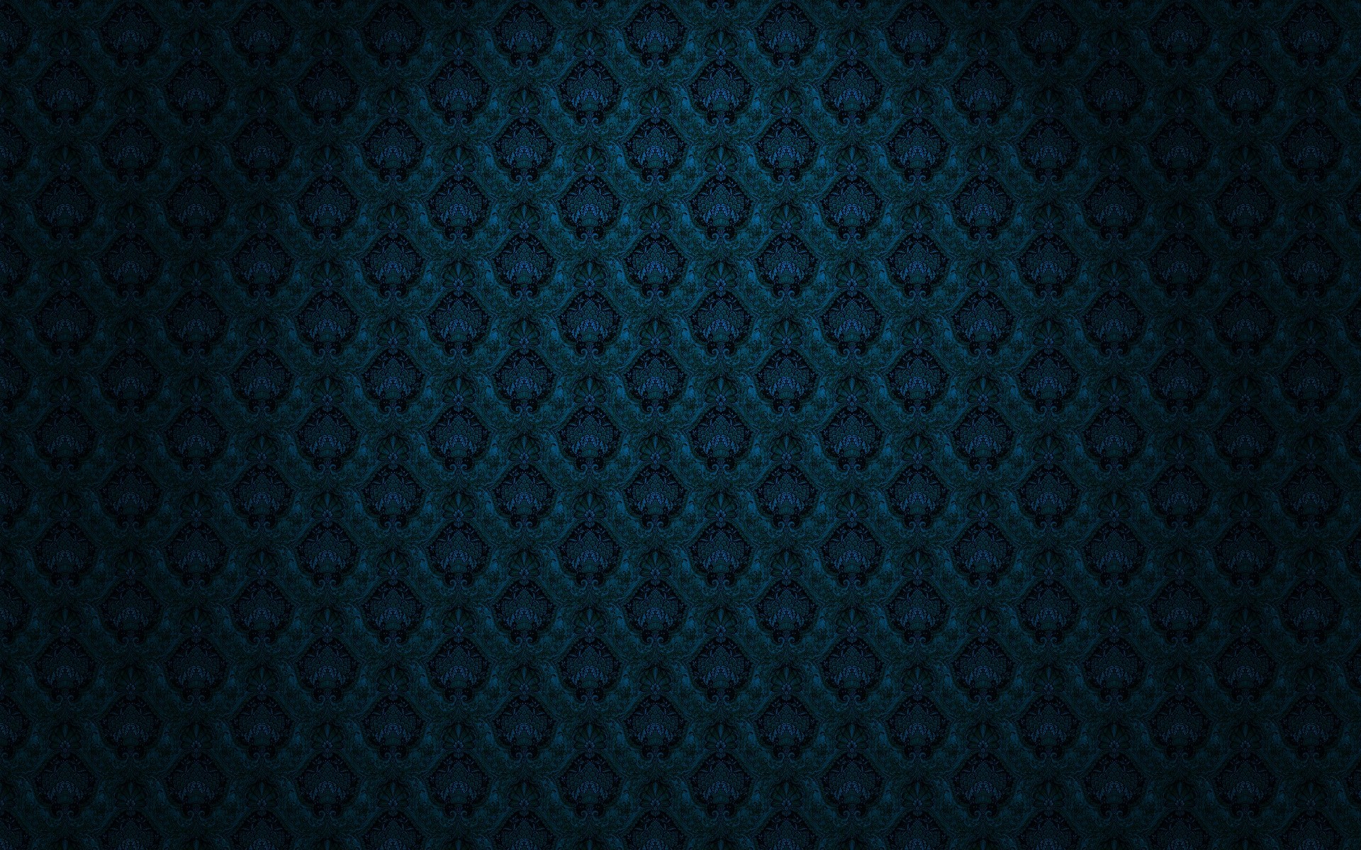 Dark Blue Damask Pattern Texture HD Wallpaper