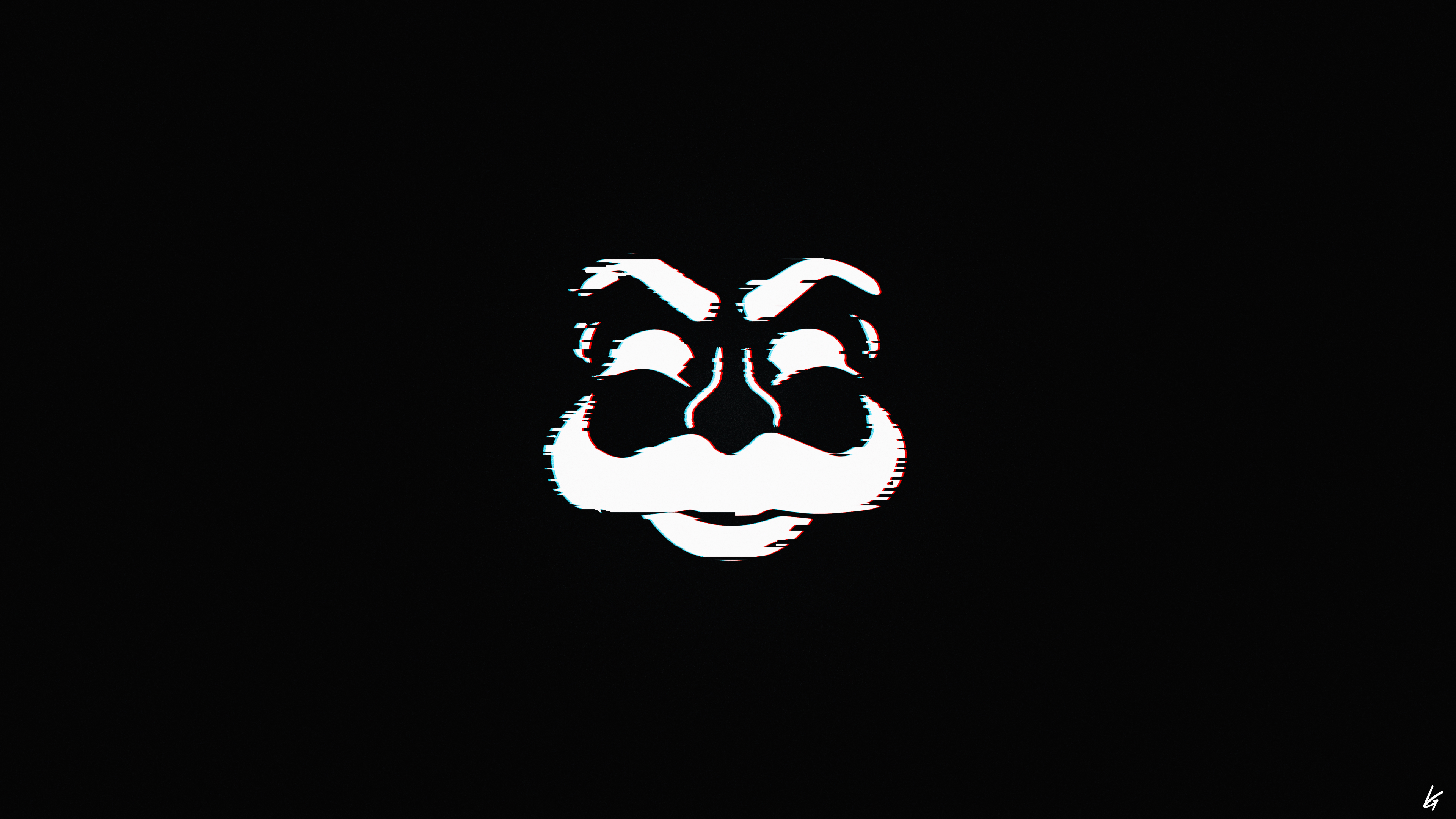 Mr. Robot mask logo glitch effect HD Wallpaper